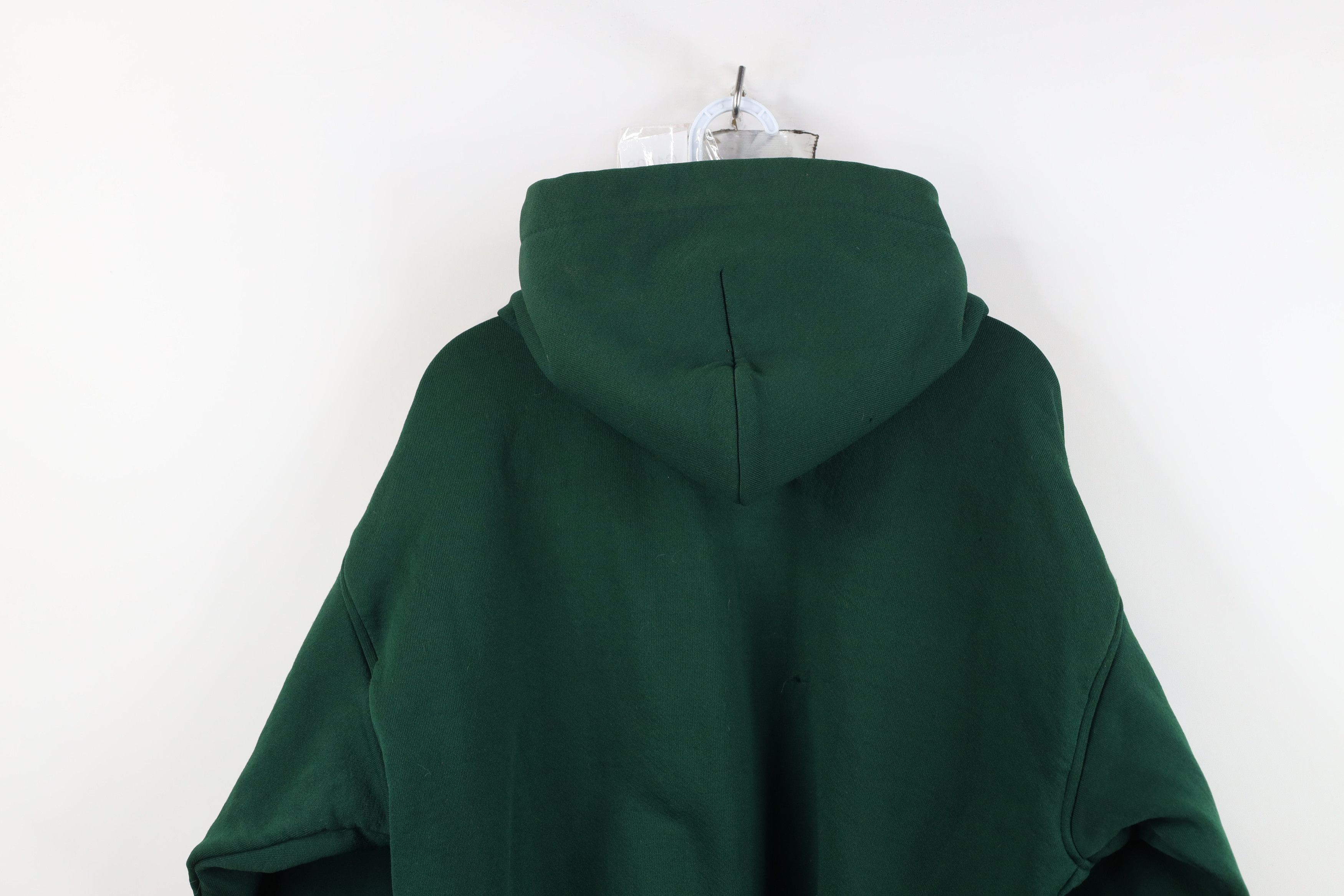 Vintage Vintage 90s Streetwear Thermal Lined Blank Zip Hoodie Size US L / EU 52-54 / 3 - 14 Thumbnail