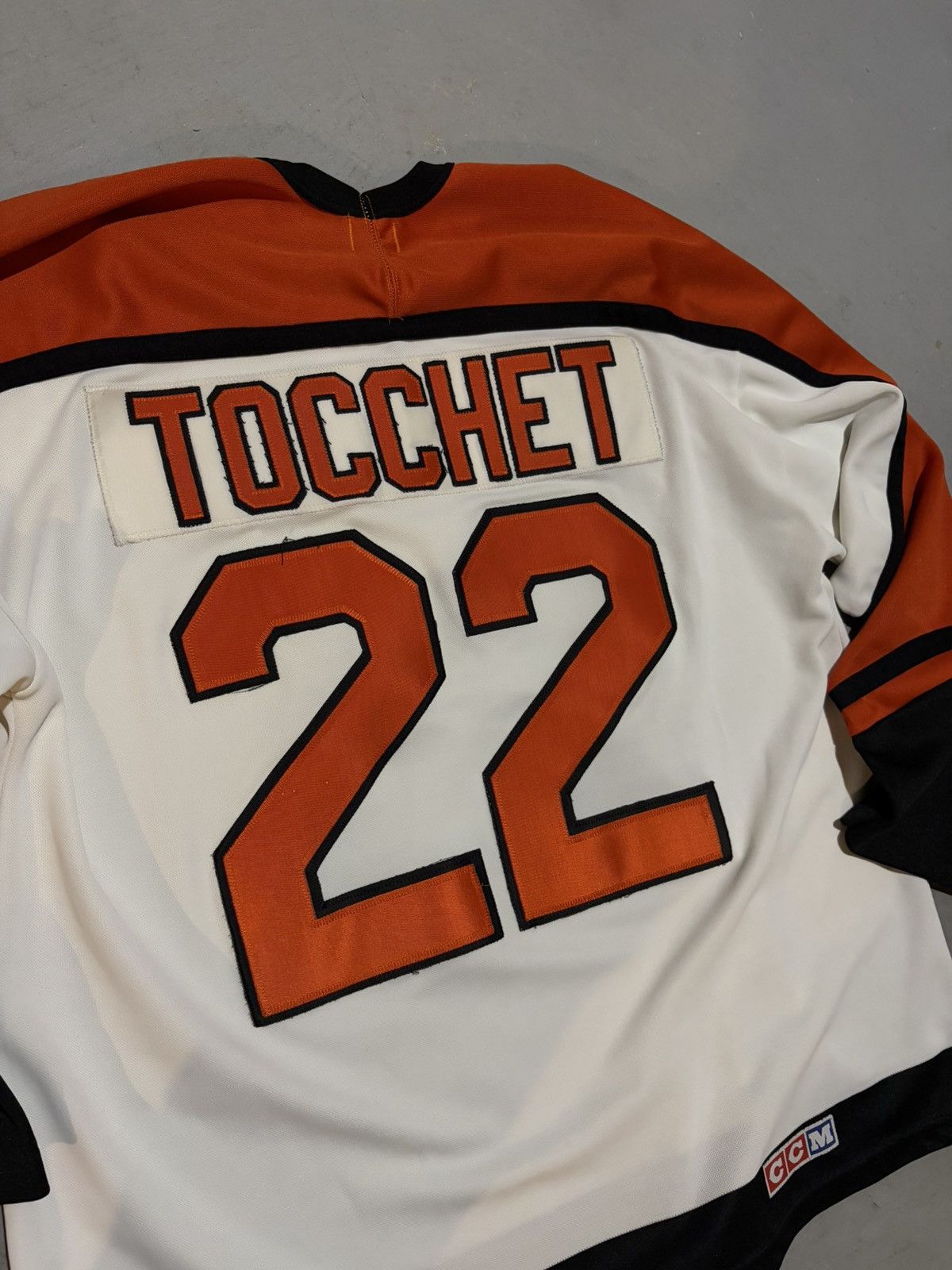 Ccm True Vintage 80s NHL Rick Tocchet Philadelphia Flyers Jersey Size US XL / EU 56 / 4 - 2 Thumbnail