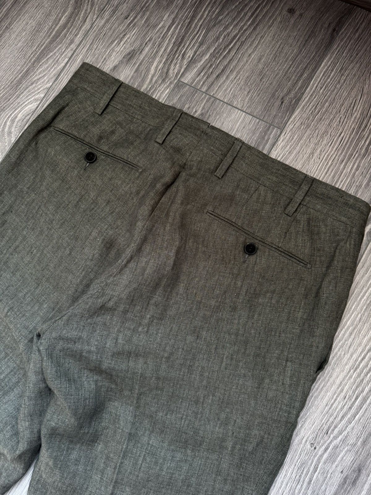 Other Germano Linen Trousers in Khaki Green 48 Size US 32 / EU 48 - 11 Thumbnail