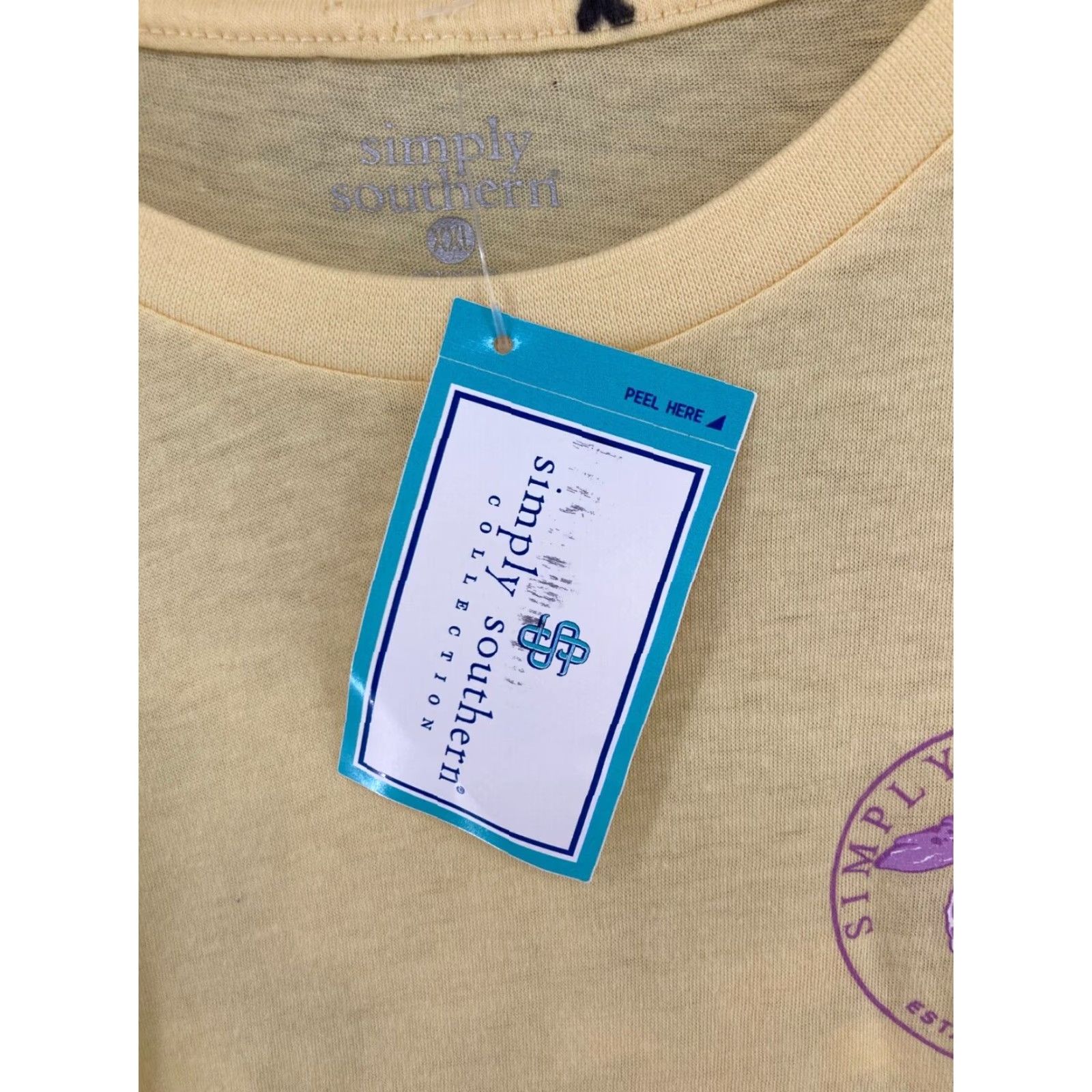 VIBE Simply Southern Womens TShirt 2XL Yellow Summer Vibes Thick Thighs Turles NWT Size XXL / US 16-18 / IT 52-54 - 6 Thumbnail