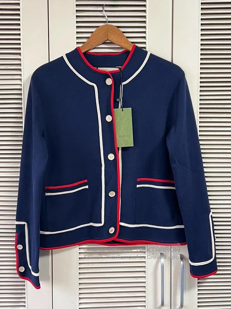 Gucci Gucci Colour-blocked knitted cardigan coat Size S / US 4 / IT 40 - 1 Thumbnail