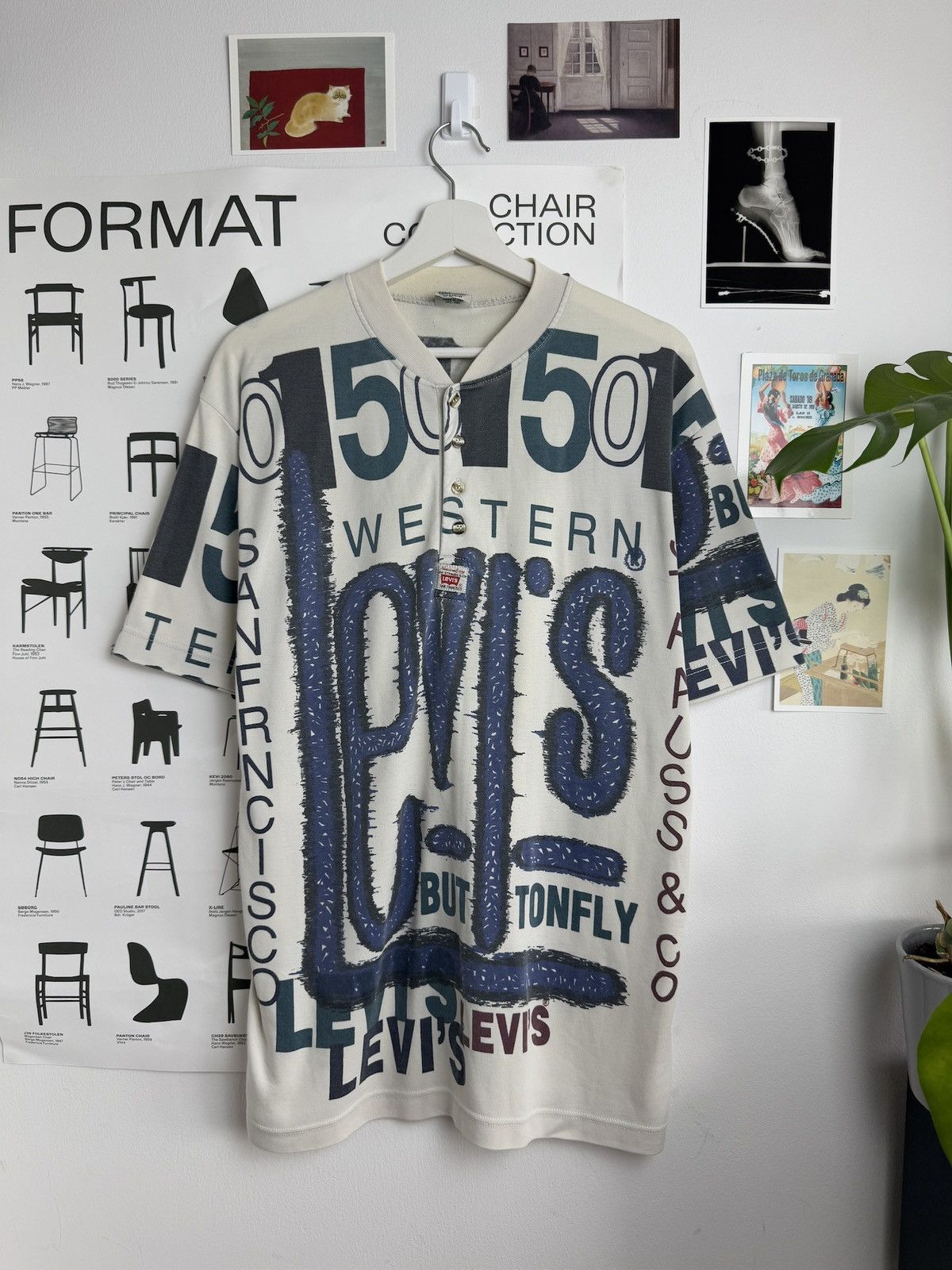 Levi's × Levi's Vintage Clothing × Vintage Vintage 90s Levi’s all over print retro t-shirt L usa archive Size US L / EU 52-54 / 3 - 1 Thumbnail