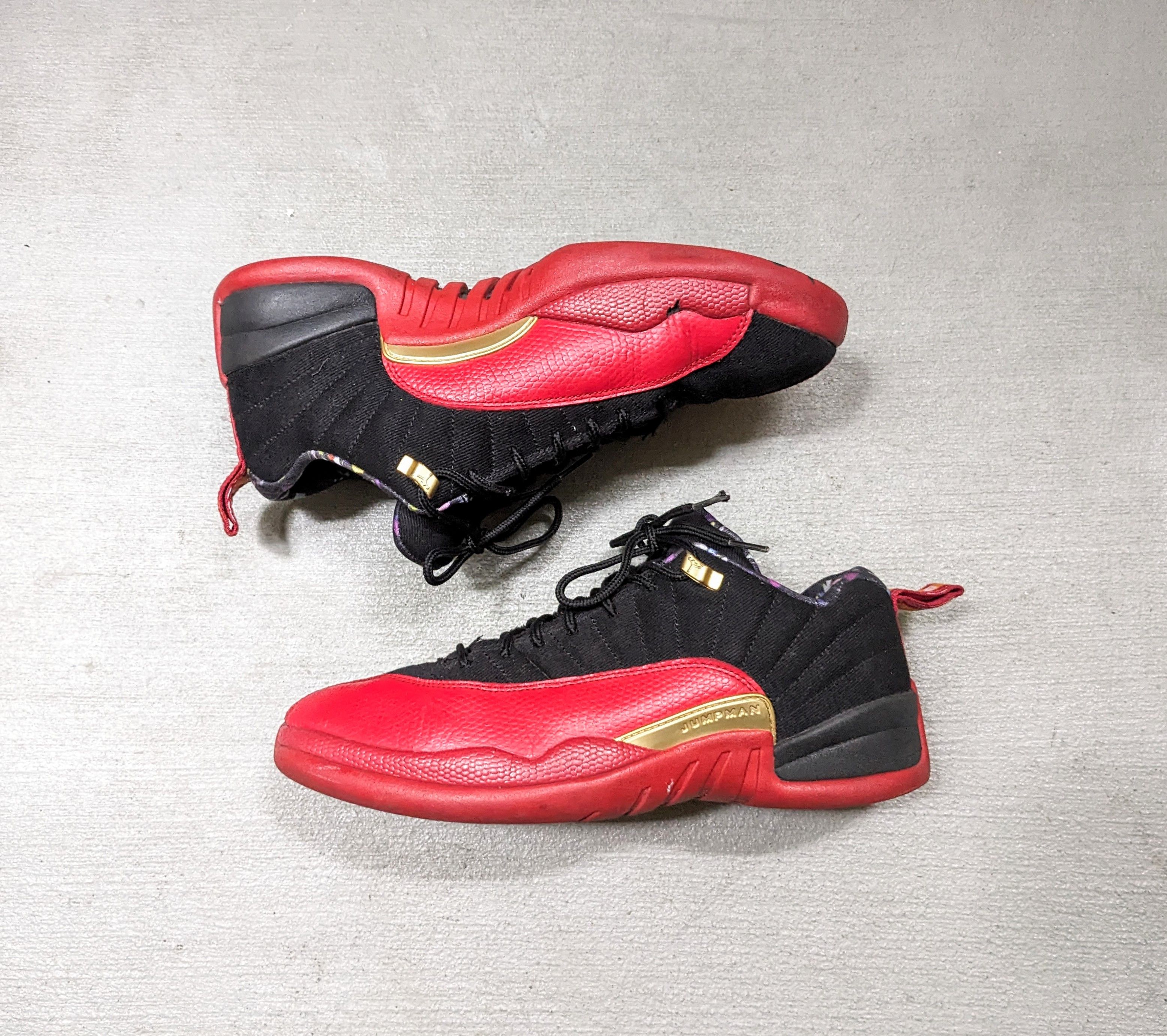 image of Jordan Nike Air Jordan 12 Retro Low Se Super Bowl 10 Dc1059-001 Shoes in Red/Black, Men's