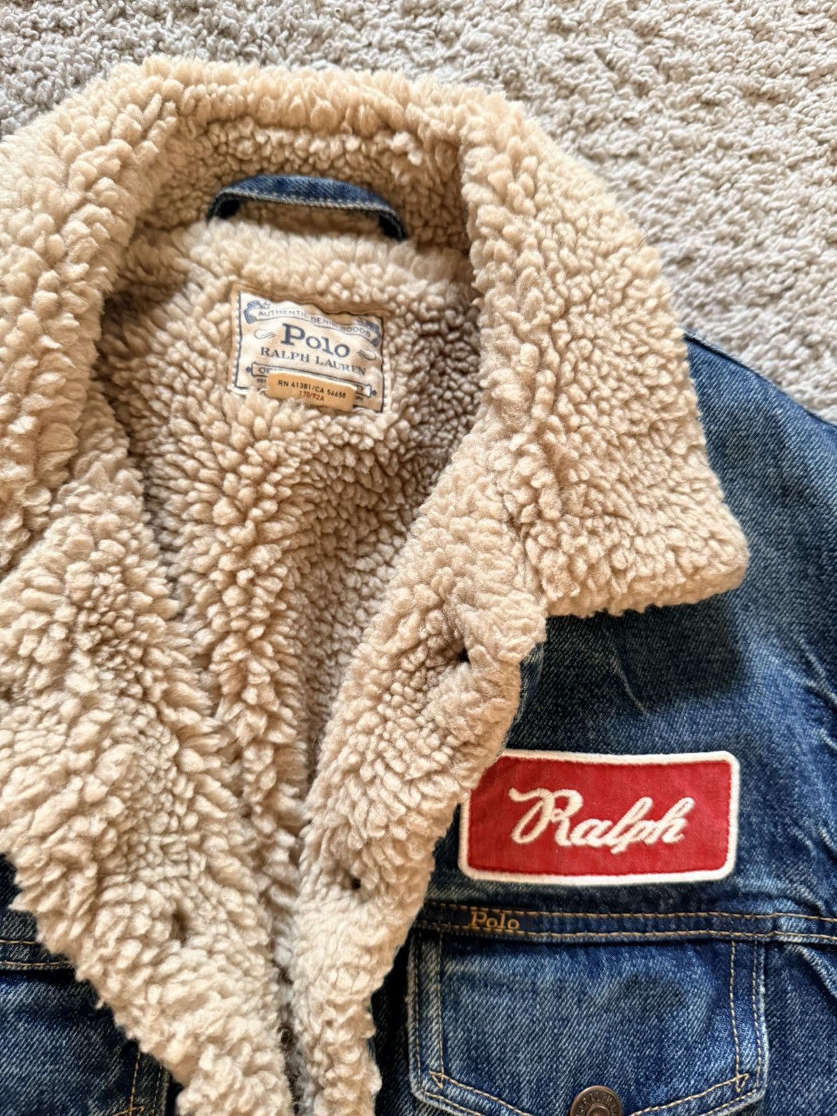 Polo Ralph Lauren Polo Ralph Lauren Denim Sherpa Jacket Size US S / EU 44-46 / 1 - 2 Thumbnail
