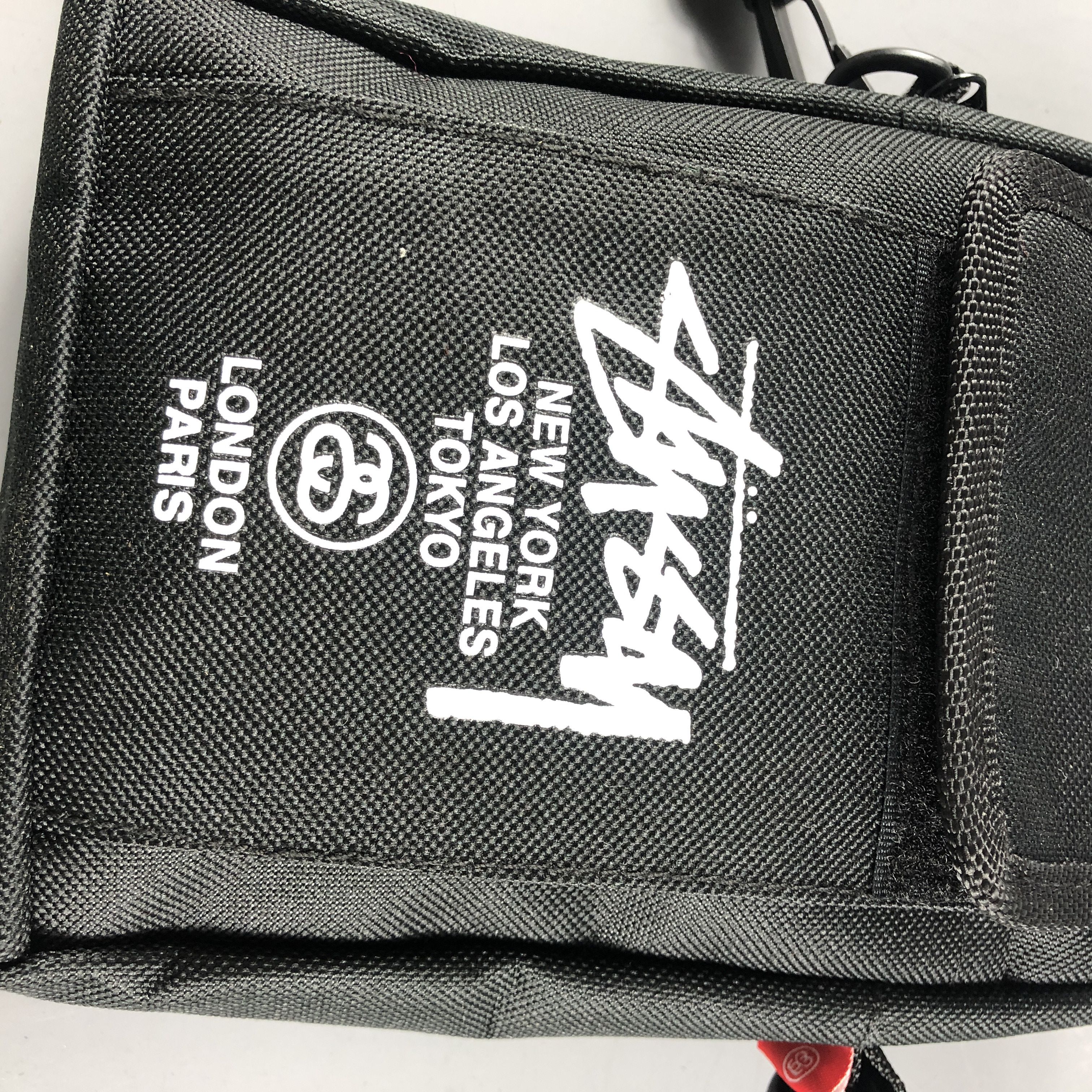 Stussy Mini Stussy Sling Bag Canvas Crossbody Shoulder Bag Black Size ONE SIZE - 4 Thumbnail