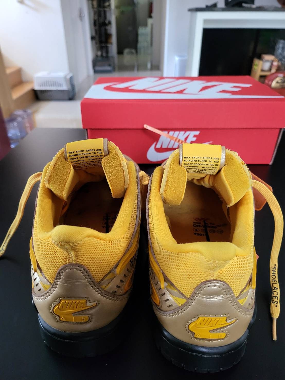 Nike × Off-White Nike x Off-White Rubber Dunk University Gold size Us8.5 Size US 8.5 / EU 41-42 - 7 Thumbnail