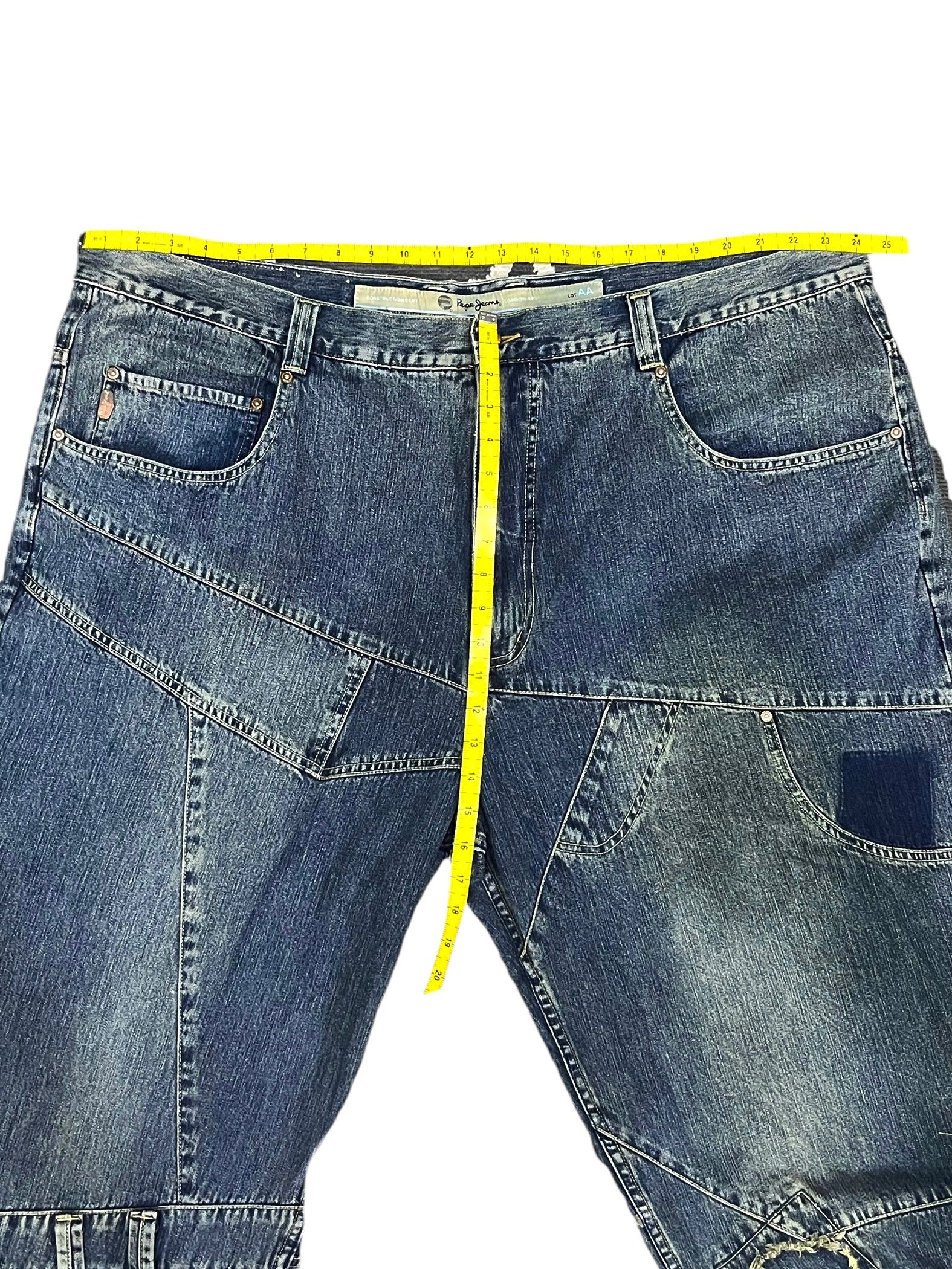 Pepe Jeans SIZE 48” BIG SIZE ULTRA RARE💥Vtg PEPE JEANS Patchwork Denim Size US 44 / EU 60 - 19 Thumbnail