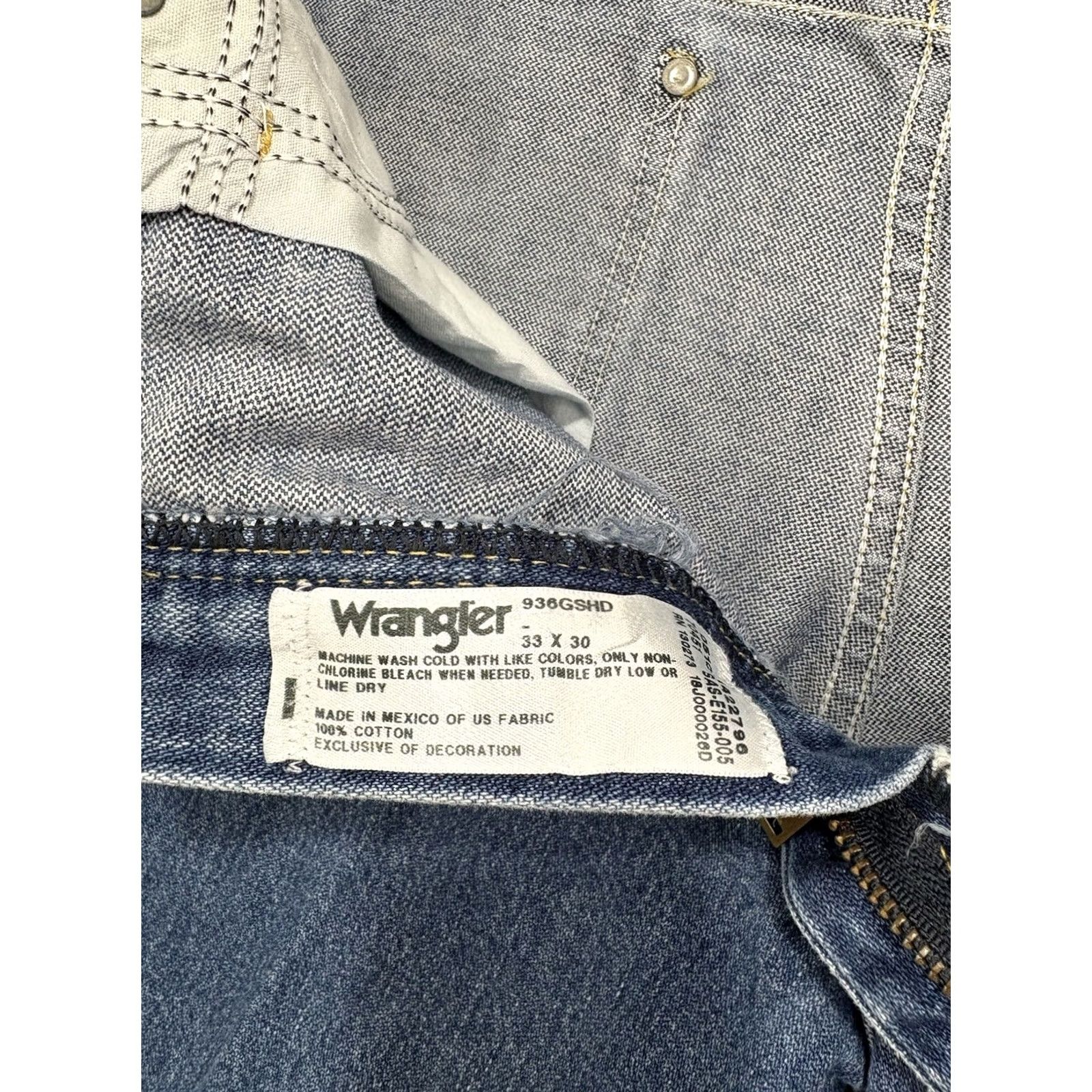 Wrangler Wrangler George Strait Jeans Blue Denim 32x25 Slim Straight 5-Pocket Regular Brand Mens Cowboy Western Size US 32 / EU 48 - 5 Thumbnail