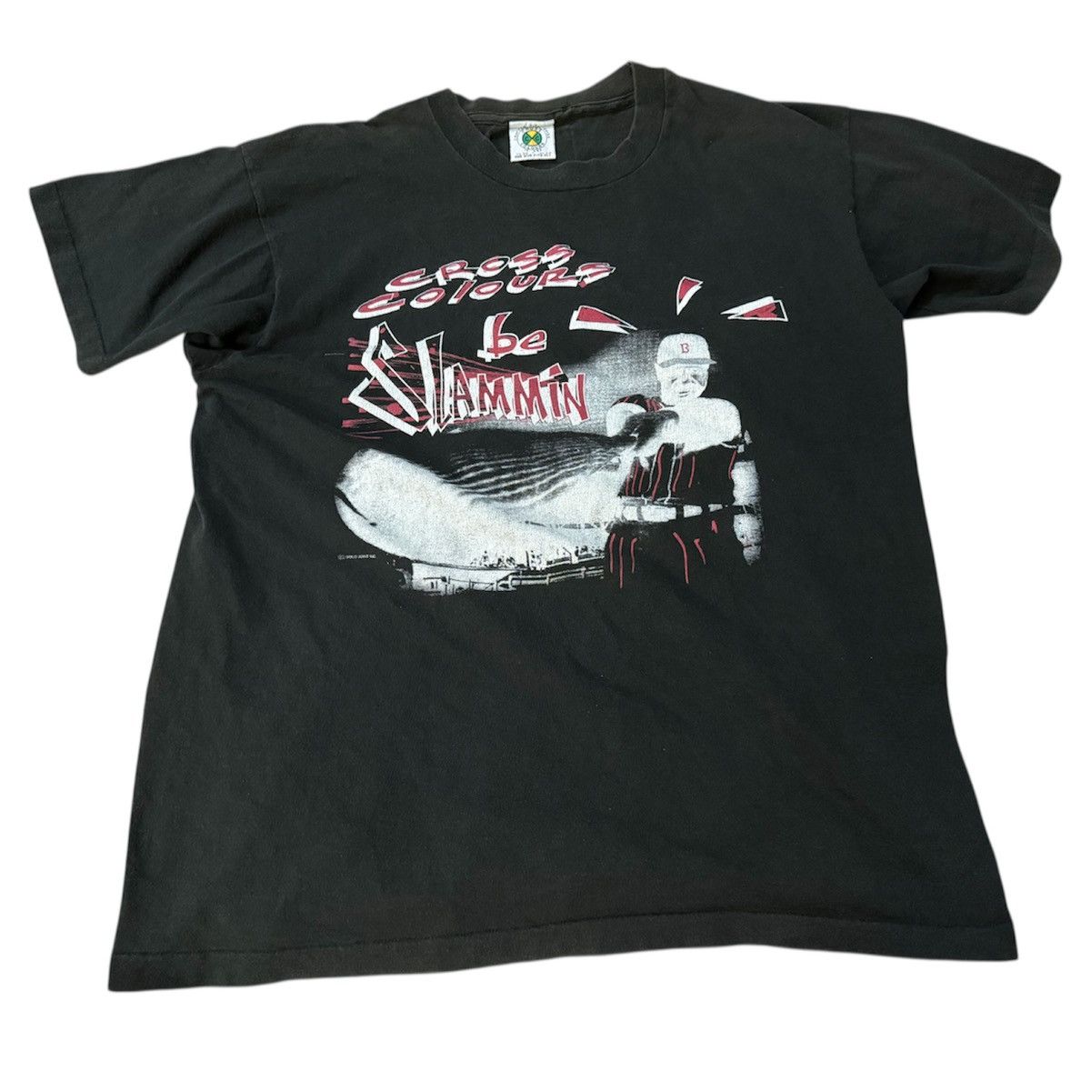 Cross Colours Vintage 90s Cross Colours be Slammin T-Shirt Tupac Size US XL / EU 56 / 4 - 1 Thumbnail
