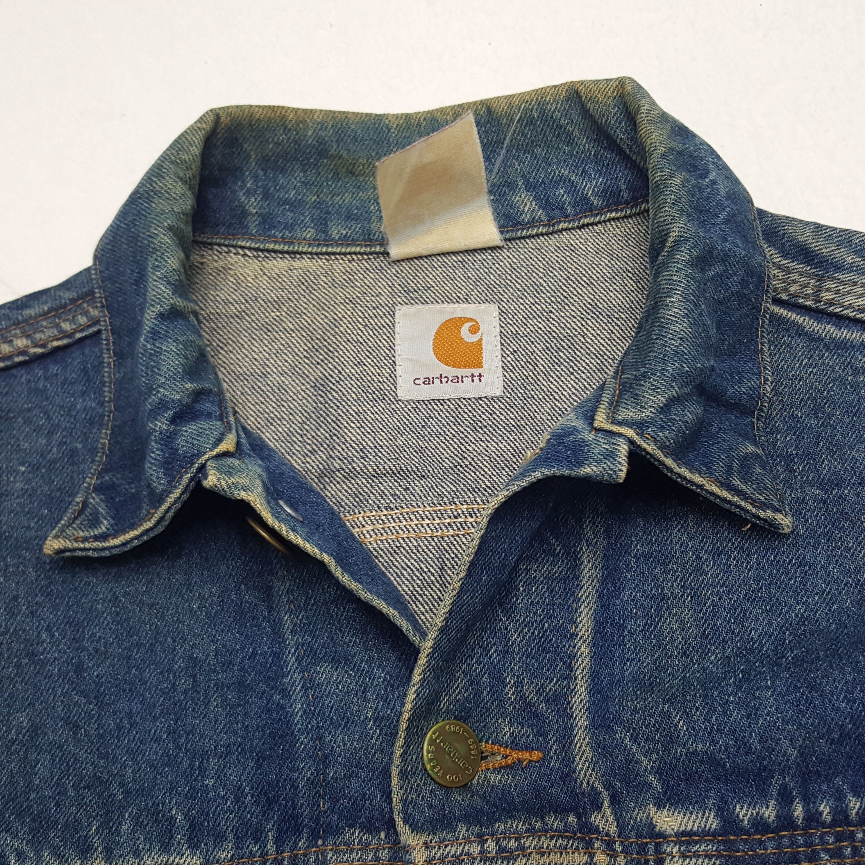 Carhartt × Vintage Vintage Carhartt American Workwear Denim Jacket Size US M / EU 48-50 / 2 - 4 Thumbnail
