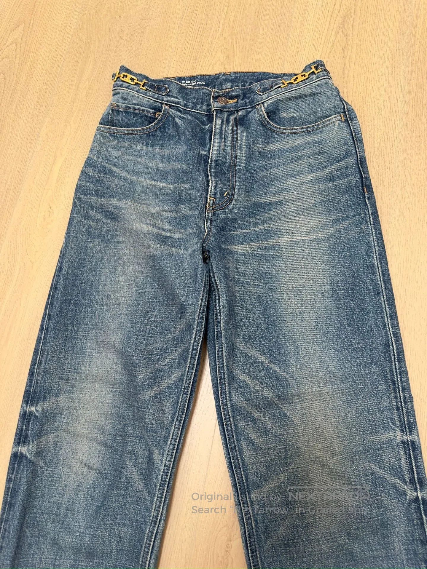 Celine CELINE Margaret Gold Chain Jeans Size 28. Size 28" / US 6 / IT 42 - 2 Thumbnail