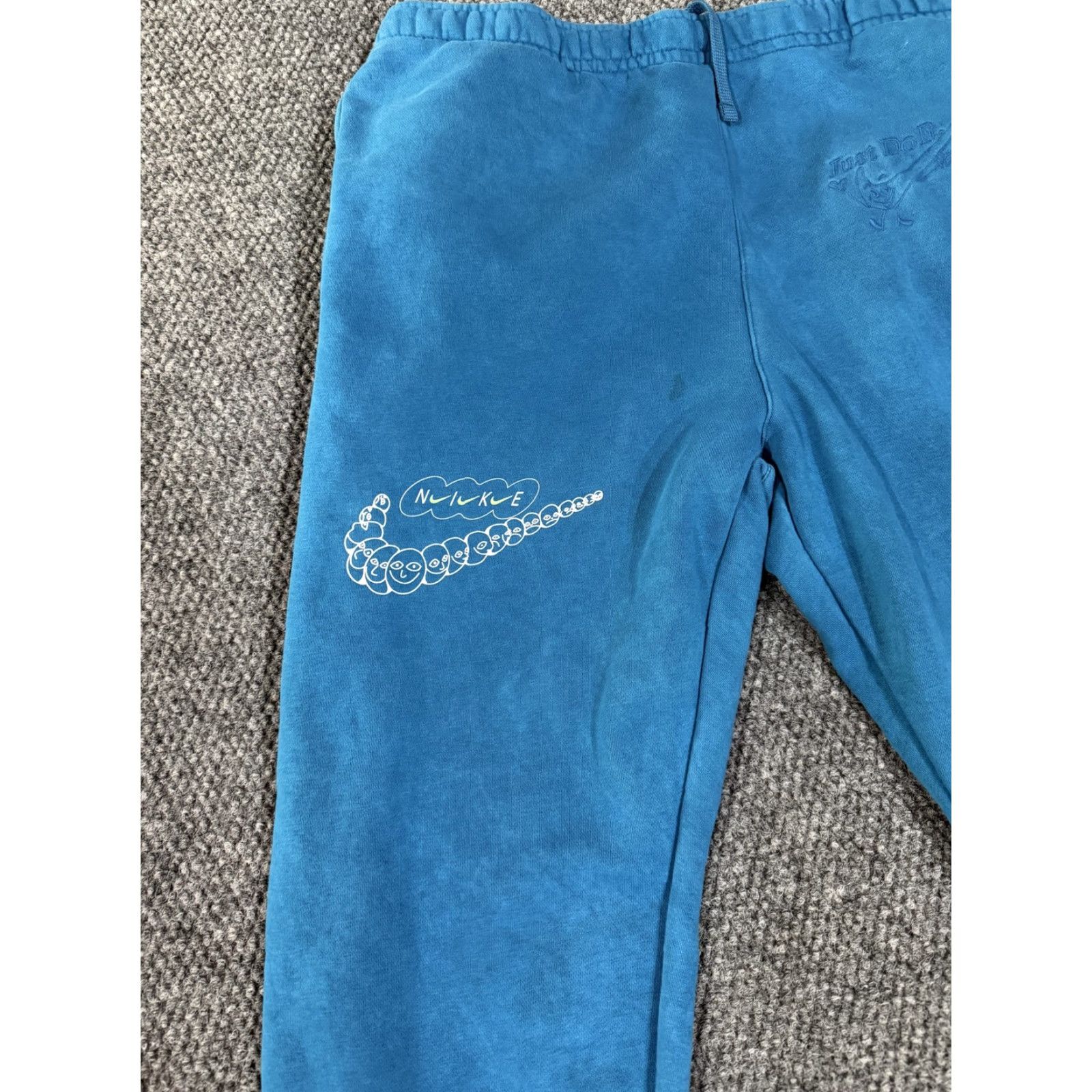Nike Nike Sweatpants Mens XL Blue Fleece Joggers Just Do It Graphic Athletic Pants Sportswear Size US 36 / EU 52 - 3 Thumbnail