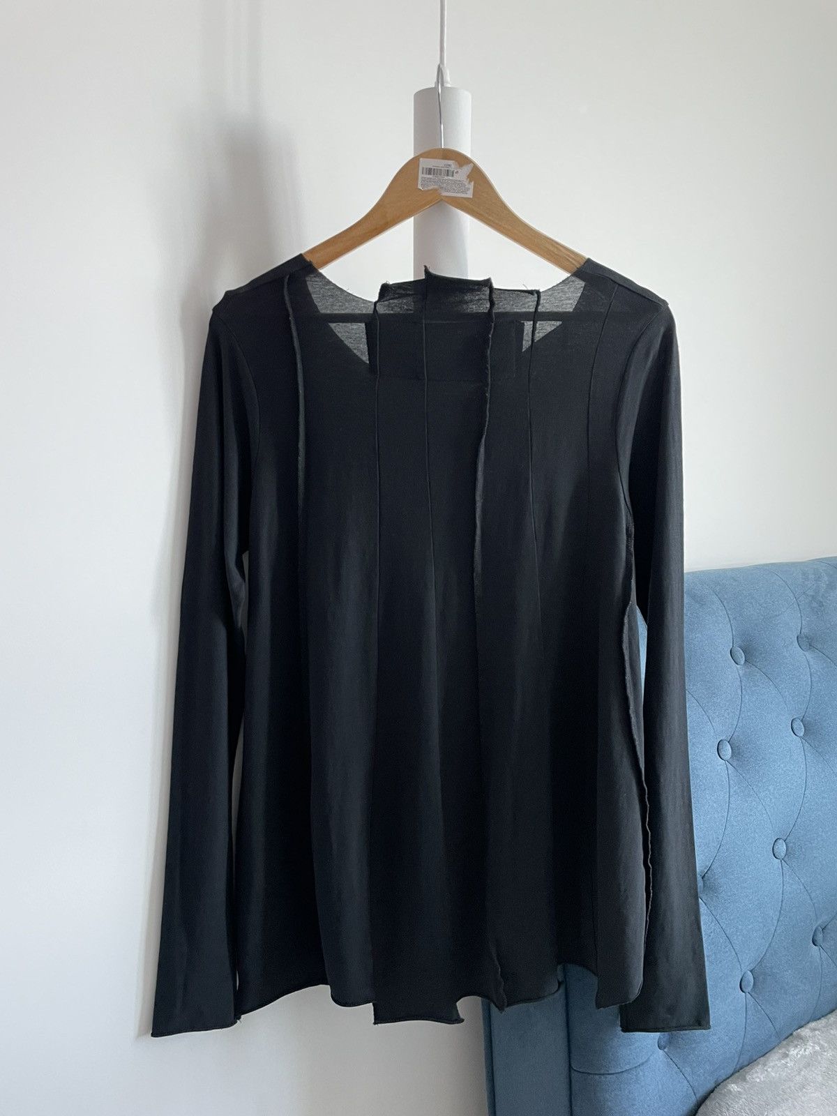 Rundholz Rundholz Asymmetric Black Long Sleeve Avant Garde RARE Size L / US 10 / IT 46 - 3 Thumbnail