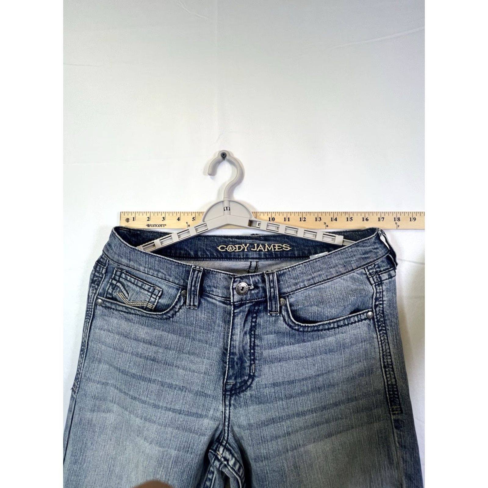 Cody James Cody James Jeans Western Blue Light Wash 32x34 Denim 5-Pocket Regular Mens Cowboy Theme Vintage: No Size US 32 / EU 48 - 4 Thumbnail