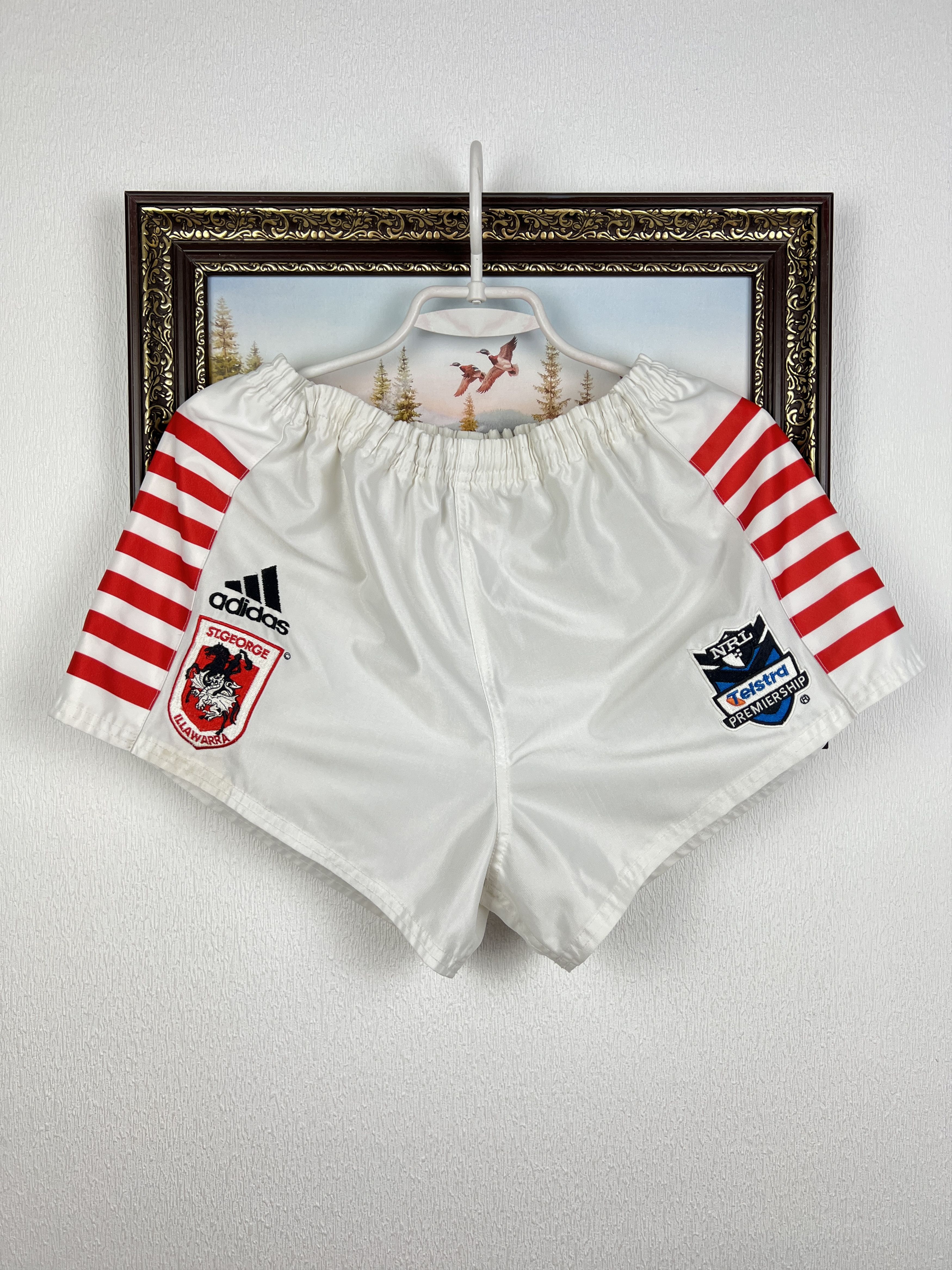 Adidas Vintage Adidas St George Illawarra Dragons NRL Shorts Rugby Size US 36 / EU 52 - 1 Thumbnail