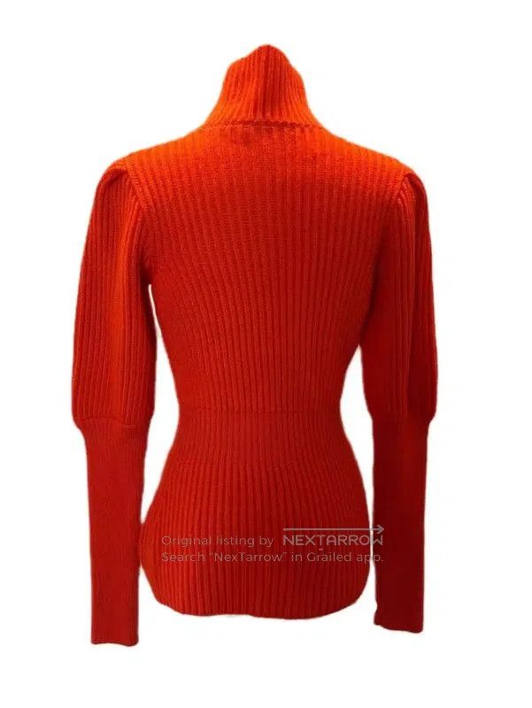 Dior Dior Orange Wool Long Sleeve Sweater for Women . Size S / US 4 / IT 40 - 6 Thumbnail