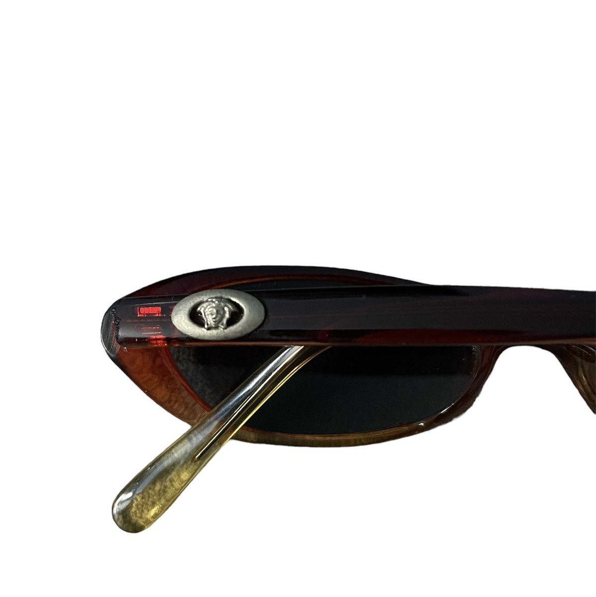 Versace 90s Gianni Versace Oval Cat Eye Frame With Medusa Logo Size ONE SIZE - 5 Thumbnail