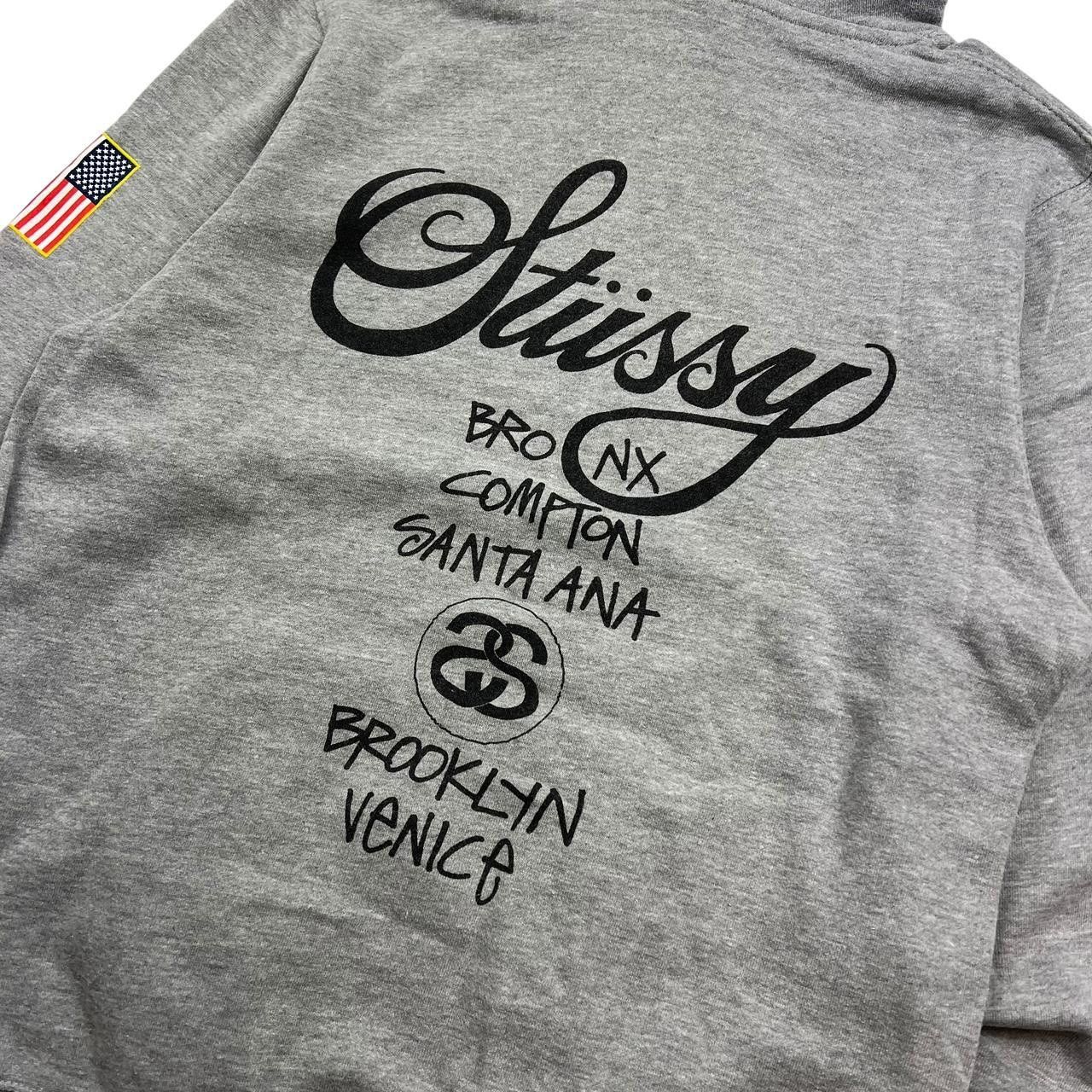 Stussy Vintage Stussy World Tour Flags Pullover Hoodie - Medium Size US M / EU 48-50 / 2 - 5 Thumbnail