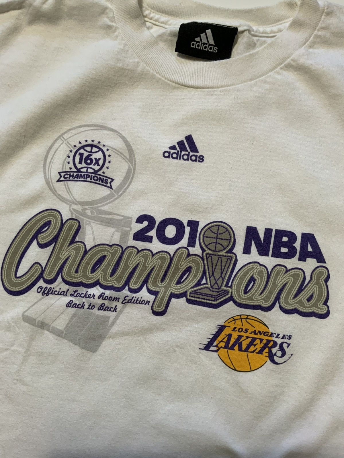 Adidas Adidas 2010 NBA Champions Official NBA Basketball T-Shirt Size US S / EU 44-46 / 1 - 6 Thumbnail