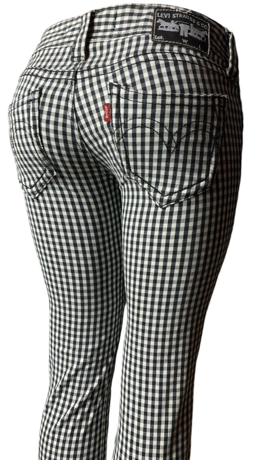 Levi's Levis Checked pattern lady jeans Size 32" / US 10 / IT 46 - 3 Thumbnail