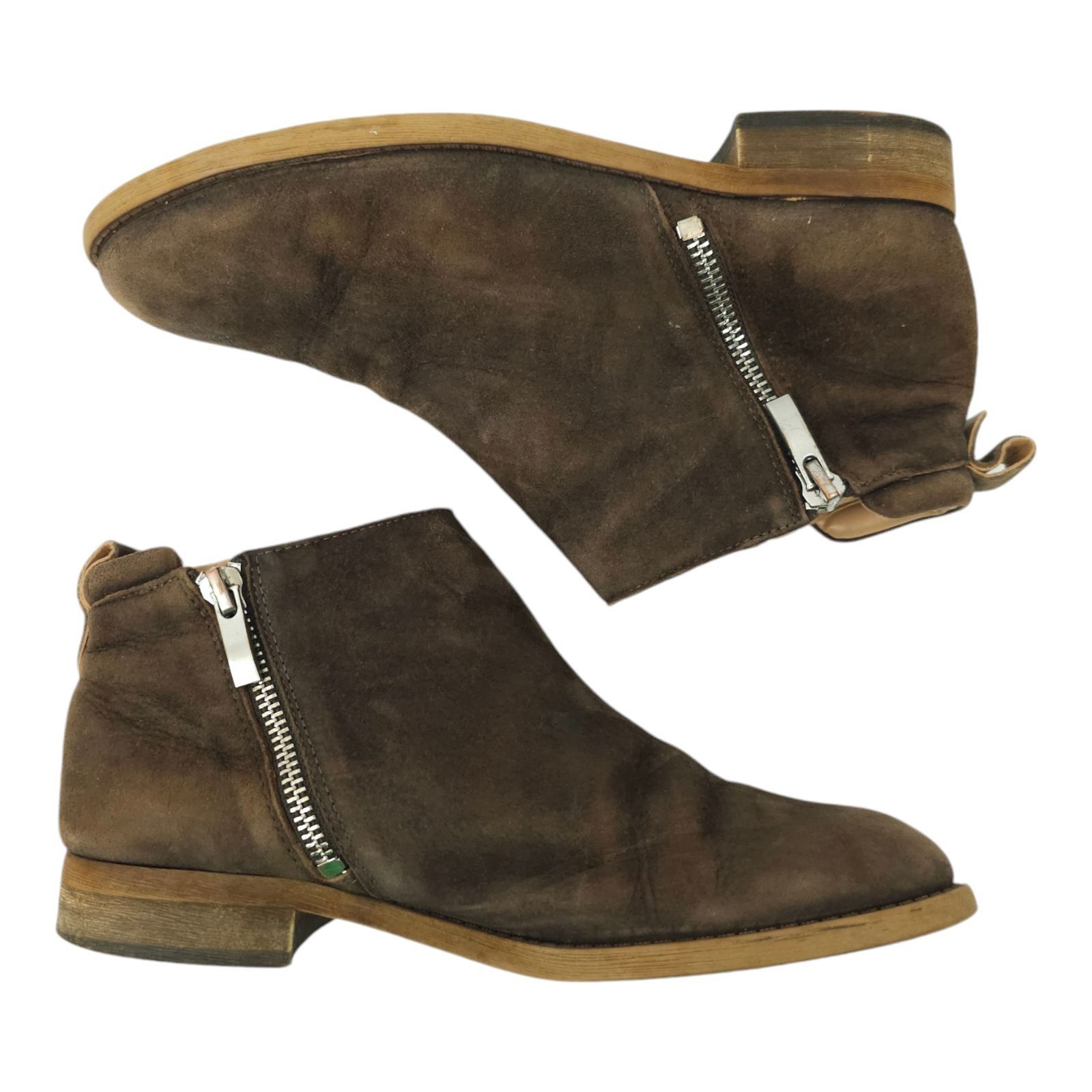 Franco Sarto Franco Sarto Keegan Ankle Boot Nubuck Leather Booties Womens Size US 6 / IT 36 - 4 Thumbnail