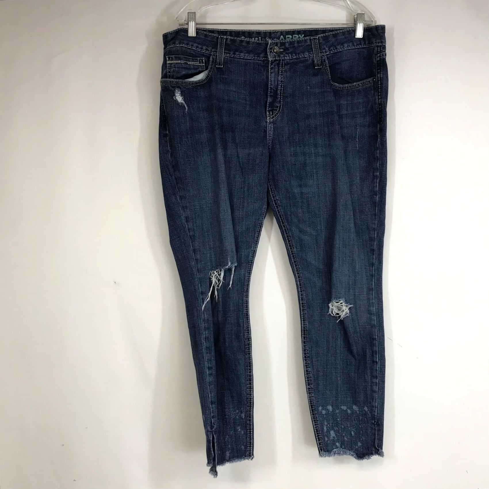 Denime Cruel Denim Abby Blue Distressed Ripped Jeans Women Size 33 Size 24" / US 00 / IT 34 - 2 Thumbnail