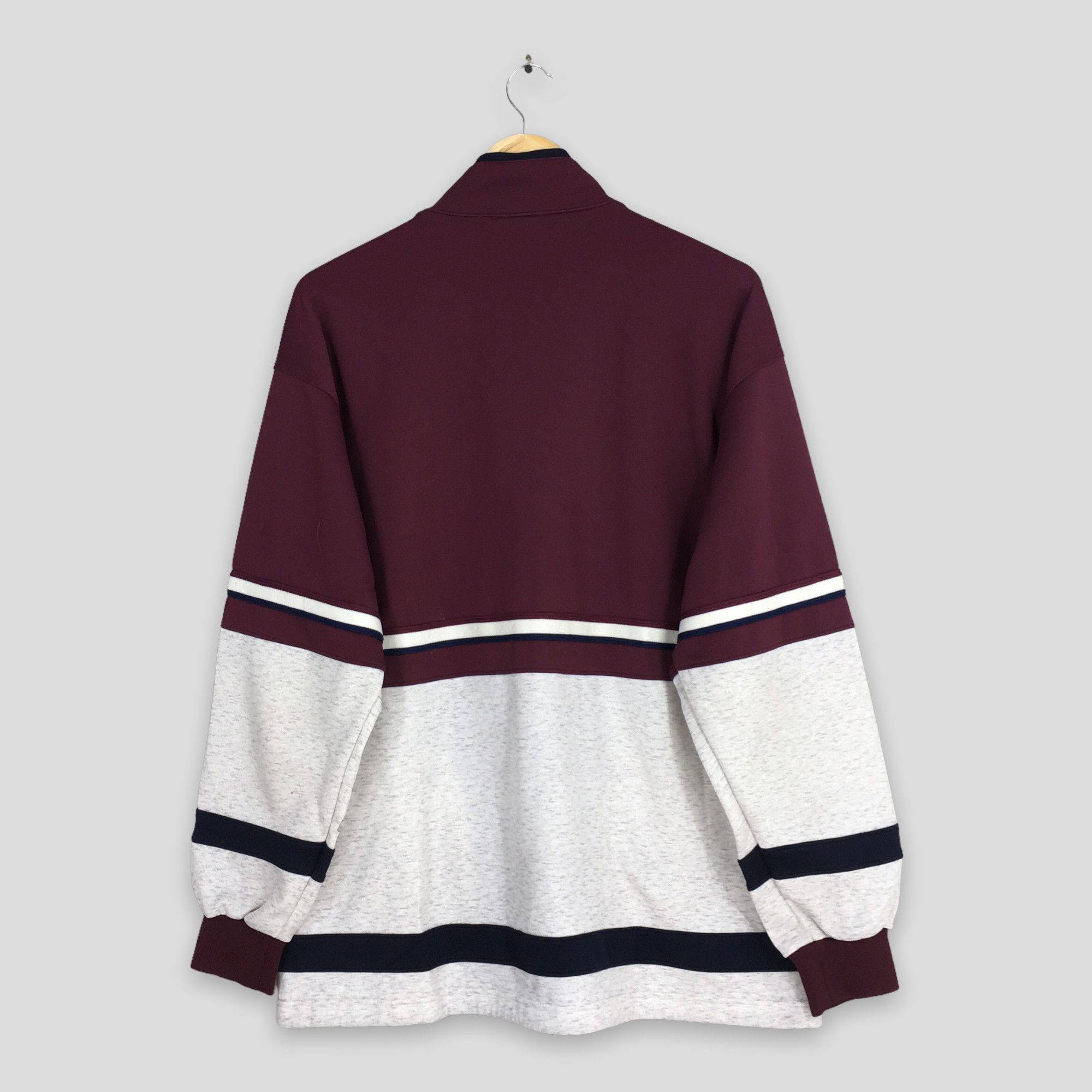 Fila Vintage 90's Fila Sports Burgundy Windbreaker Jacket Large Size US L / EU 52-54 / 3 - 11 Thumbnail