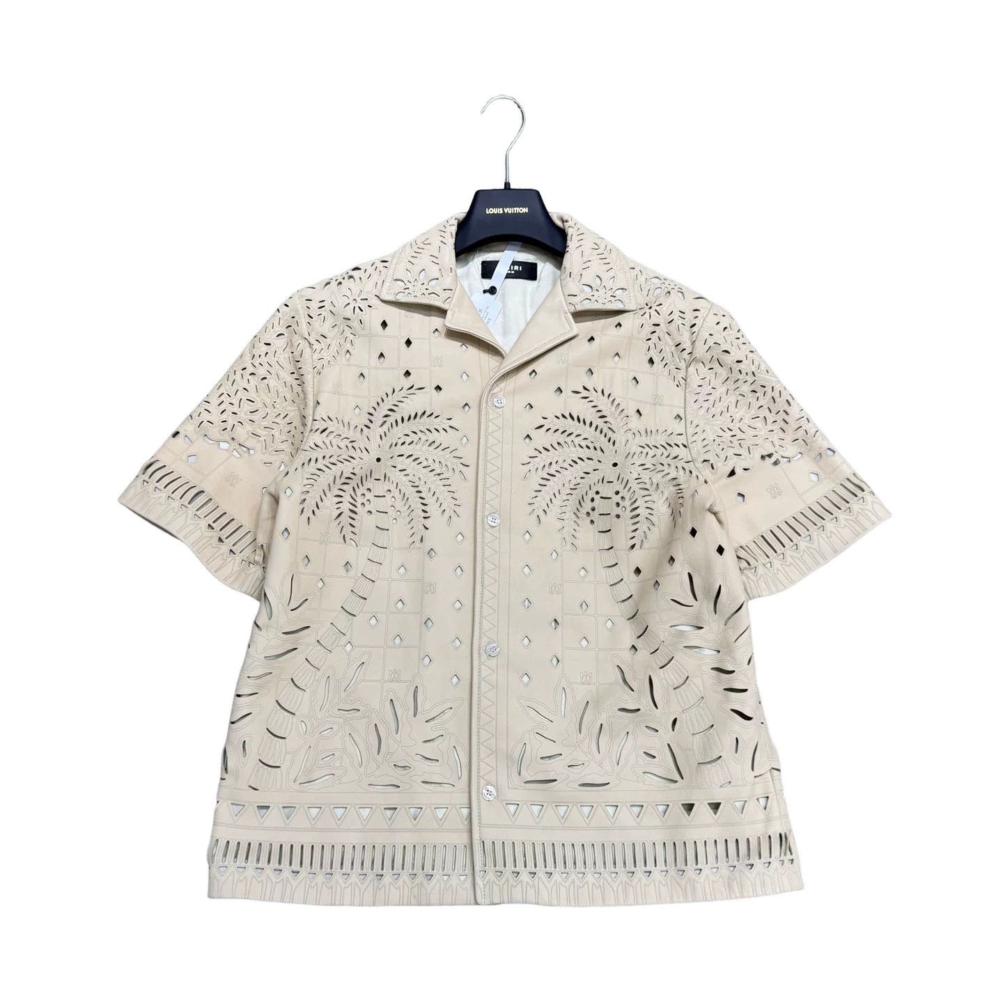 Amiri Amiri Palm Tree Cutout Leather Shirt Size S Size US S / EU 44-46 / 1 - 1 Thumbnail