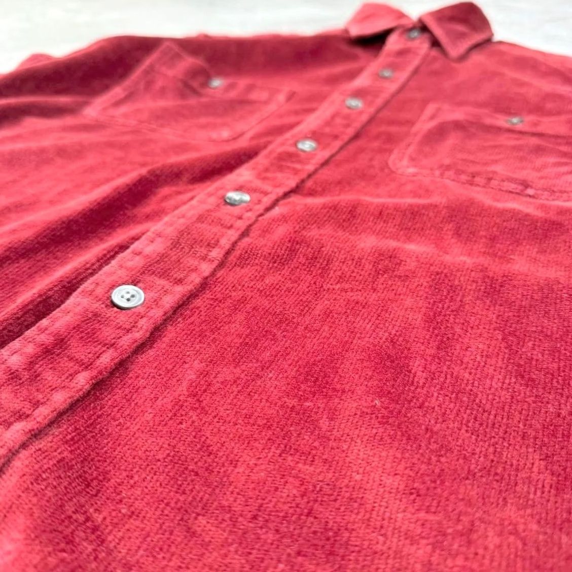 Ralph Lauren RRL RALPH LAUREN 90s Red Corduroy Shirt Mens Size XS Casual Tops USED Size US XS / EU 42 / 0 - 6 Thumbnail