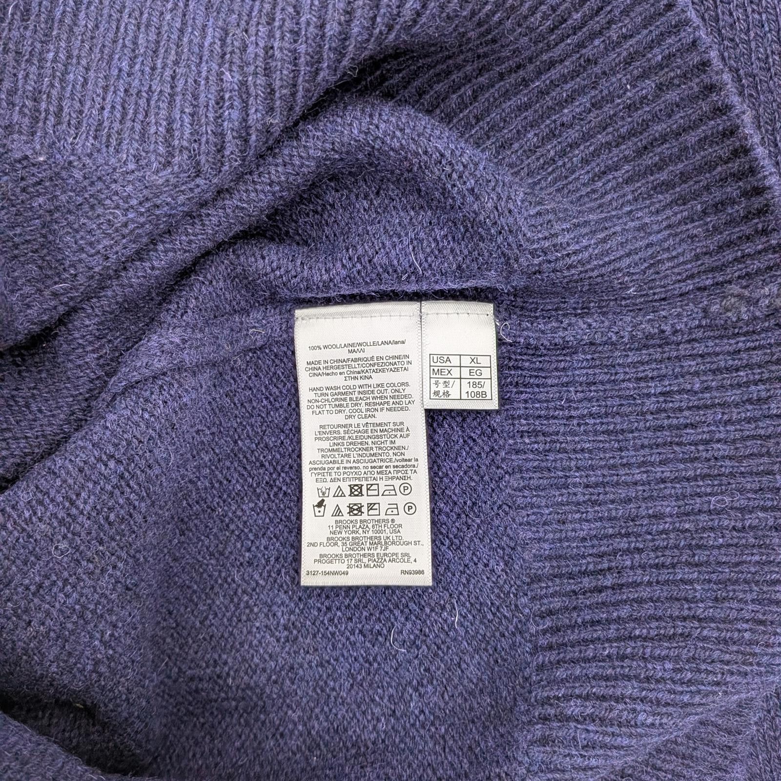 Brooks Brothers Brooks Brothers XL Purple Striped Sweater - Depilled MINT Size US XL / EU 56 / 4 - 9 Thumbnail