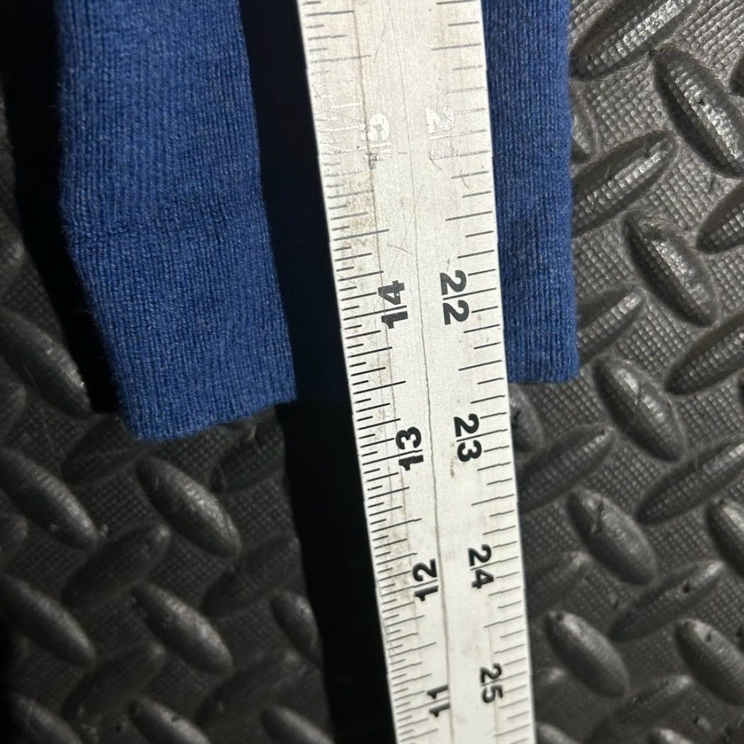 Vintage Kinross Blue Long Zip Cardigan Sweater Women's XS 30" Knit Jacket Soft Luxury Size XS / US 0-2 / IT 36-38 - 5 Thumbnail