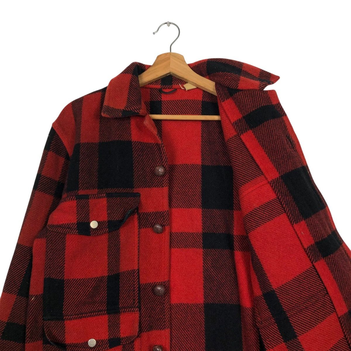 Japanese Brand 🔥VINTAGE WOOL CHORE JACKET MACKINAW KC SPORT FILSON TARTAN Size US M / EU 48-50 / 2 - 14 Thumbnail