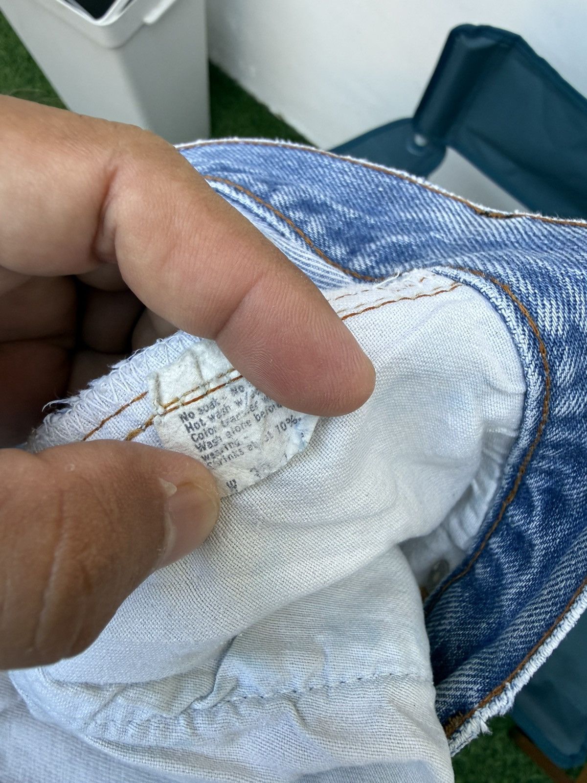 Levi's Vintage Clothing W29x33 Vintage levi’s 501 redline repaired 80s made in USA Size US 29 - 9 Thumbnail