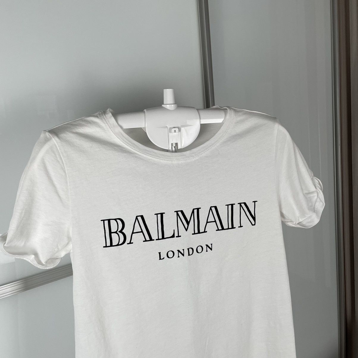 Balmain × H&M Balmain x H&M logo tee Size XS / US 0-2 / IT 36-38 - 3 Thumbnail
