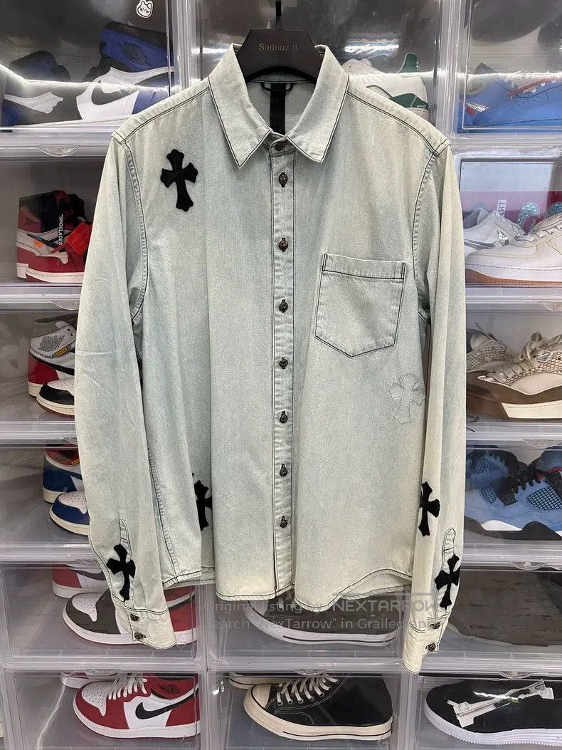 Chrome Hearts CHROME HEARTS Size XL 1of1Cross-skin ultra-shallow wash jea Size US XL / EU 56 / 4 - 1 Thumbnail