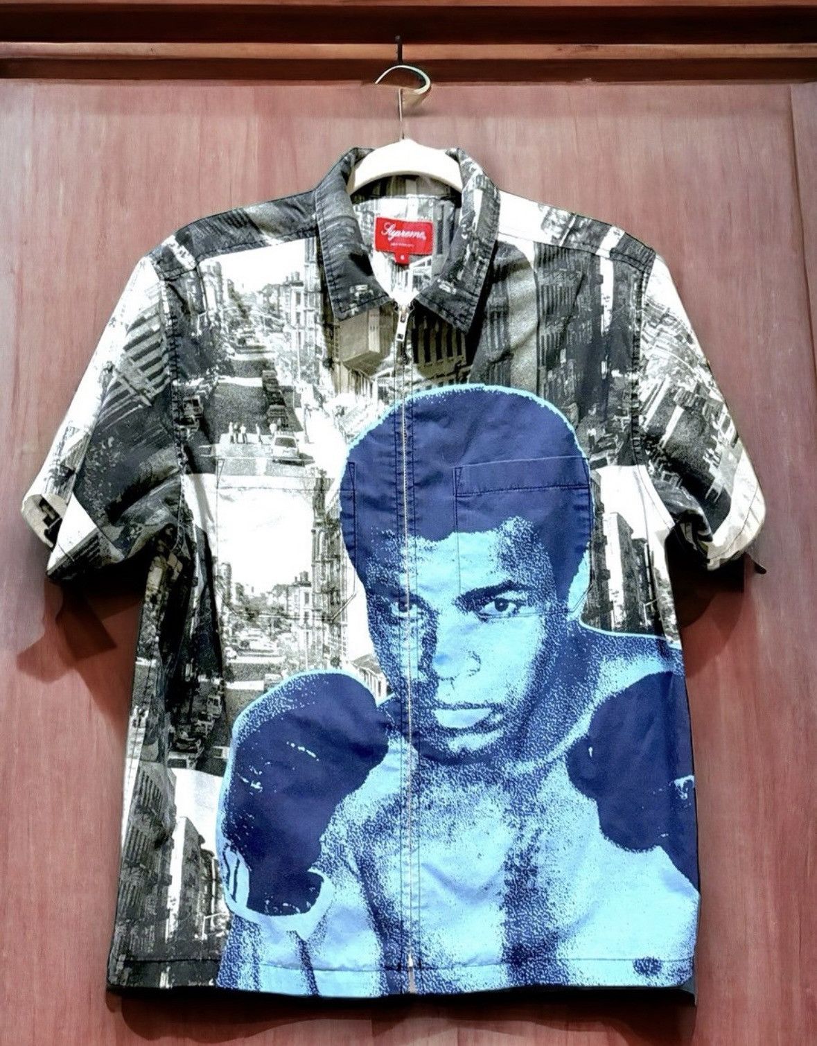 Supreme Supreme Muhammad Ali Zip Up SS Shirt u003c S u003e Black SS21 | Grailed