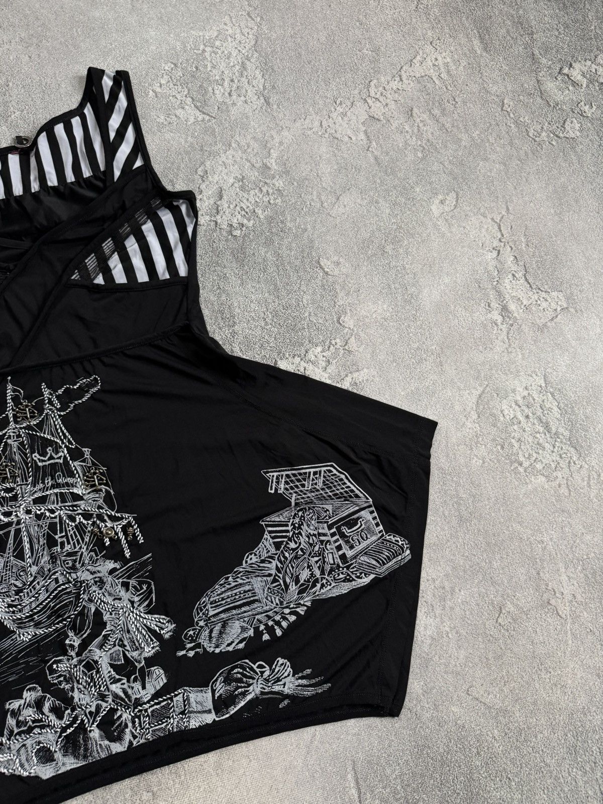 Other Save the queen all printed ship 🛳️ dress 👗 sleeveless Size S / US 4 / IT 40 - 7 Thumbnail