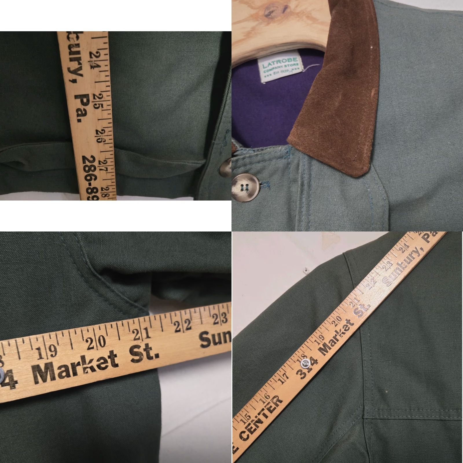 Vintage VINTAGE Latrobe Rolling Rock Chore Jacket Men's L Green Rock Chore Jacket Mens Latrobe Size US L / EU 52-54 / 3 - 9 Thumbnail