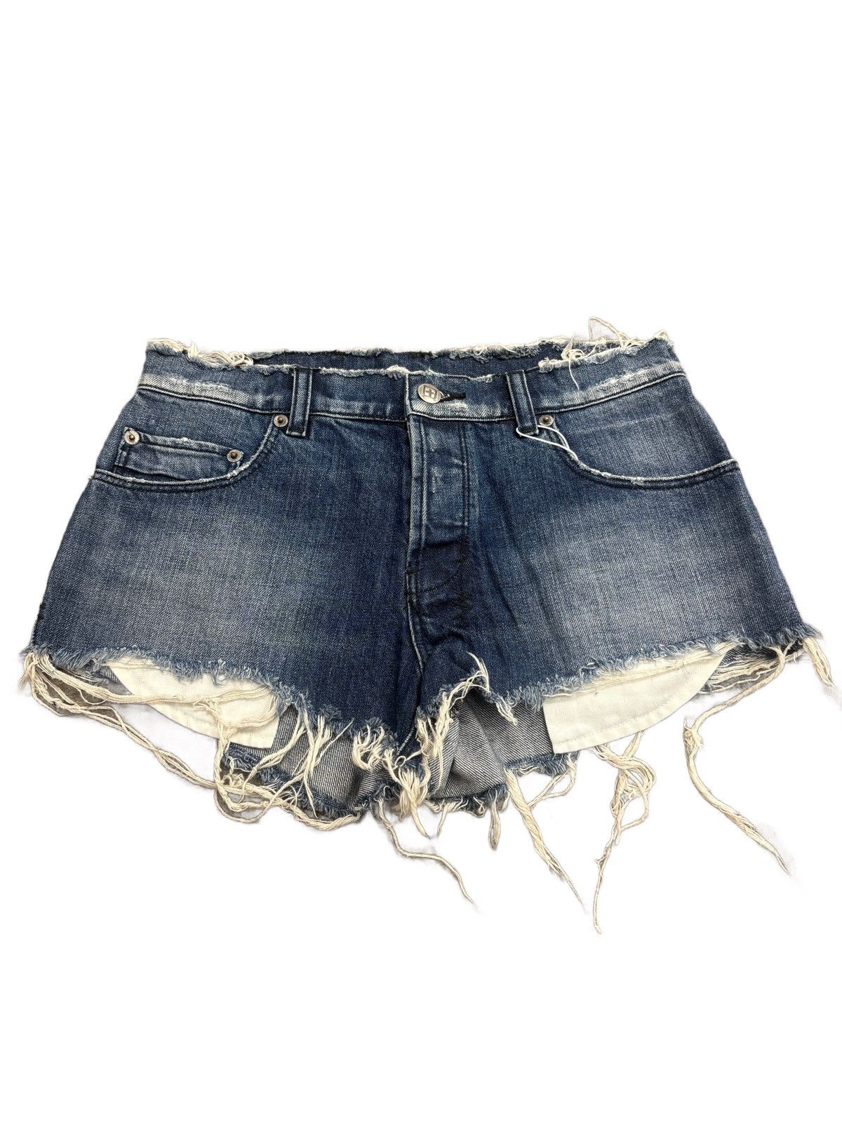 Ksubi Ksubi denim ripped shorts blue Size 26 Size 26" / US 2 / IT 38 - 1 Thumbnail