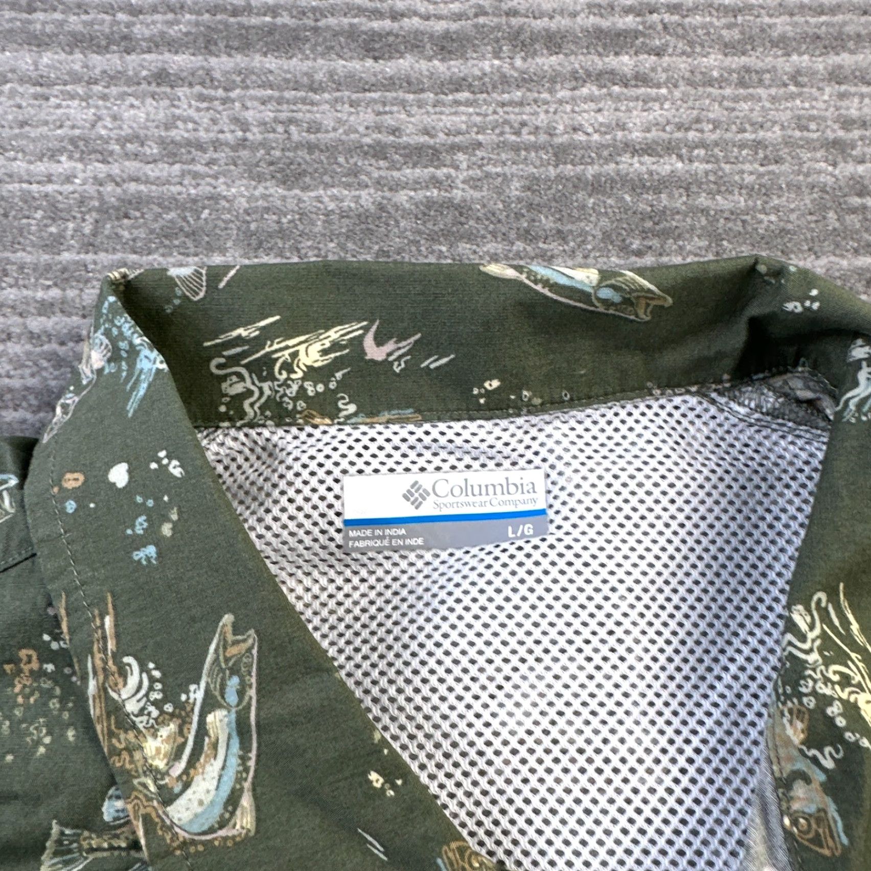 Vintage Columbia Shirt Mens Large Green PFG Button-Up Short Sleeve Casual Outdoor Breathable Pockets nocuh? Size US L / EU 52-54 / 3 - 5 Thumbnail