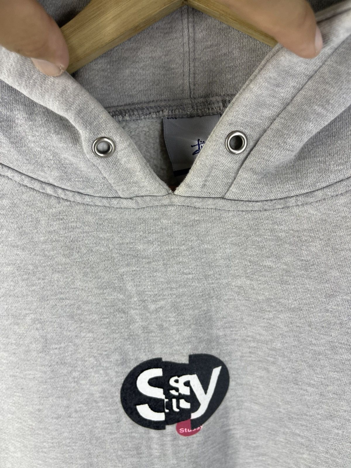 Stussy Vintage 90's Stussy GM Hoodie Grey Size US L / EU 52-54 / 3 - 5 Thumbnail