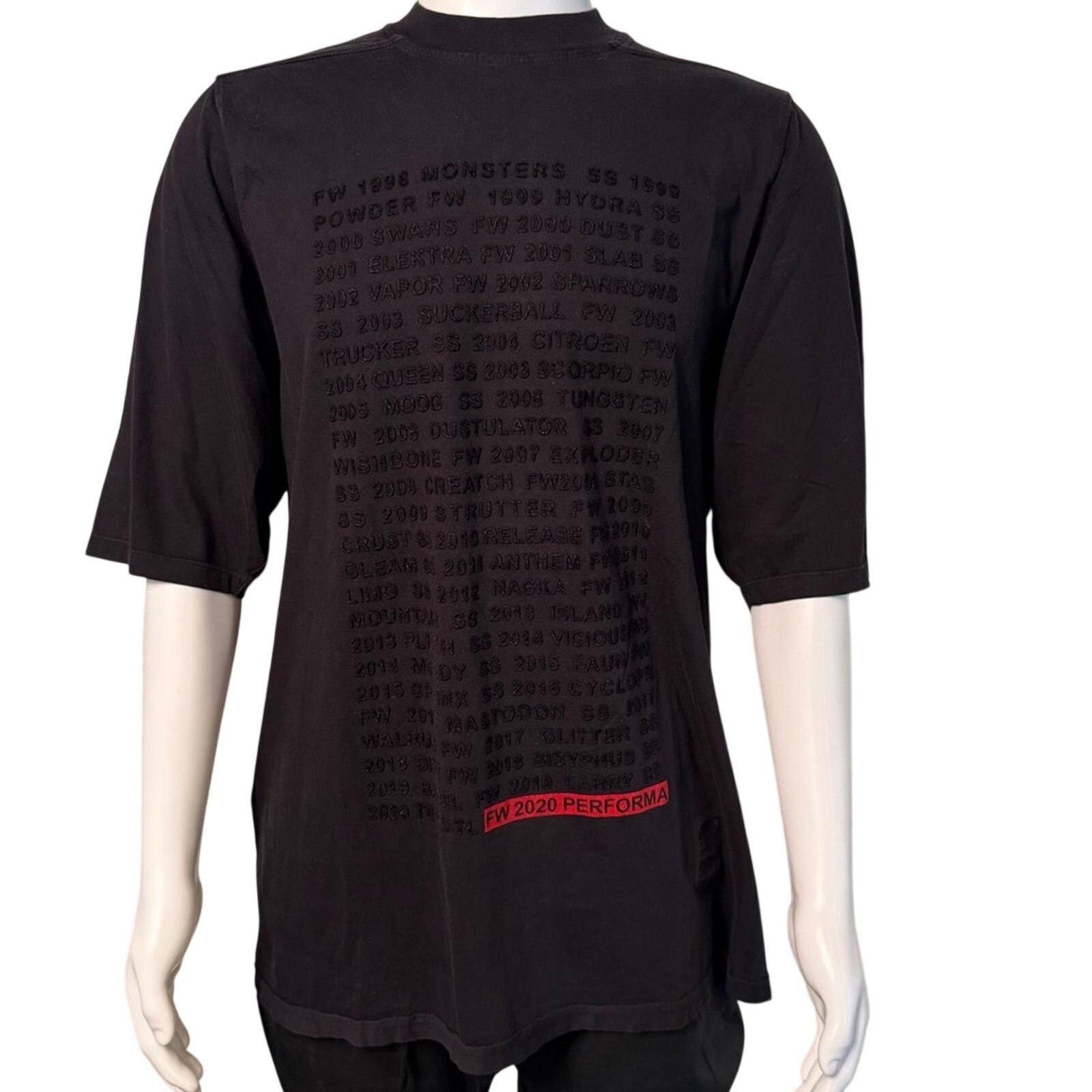 Rick Owens Pentagram ブラック 長袖カットソー ロンT 【公式通販】