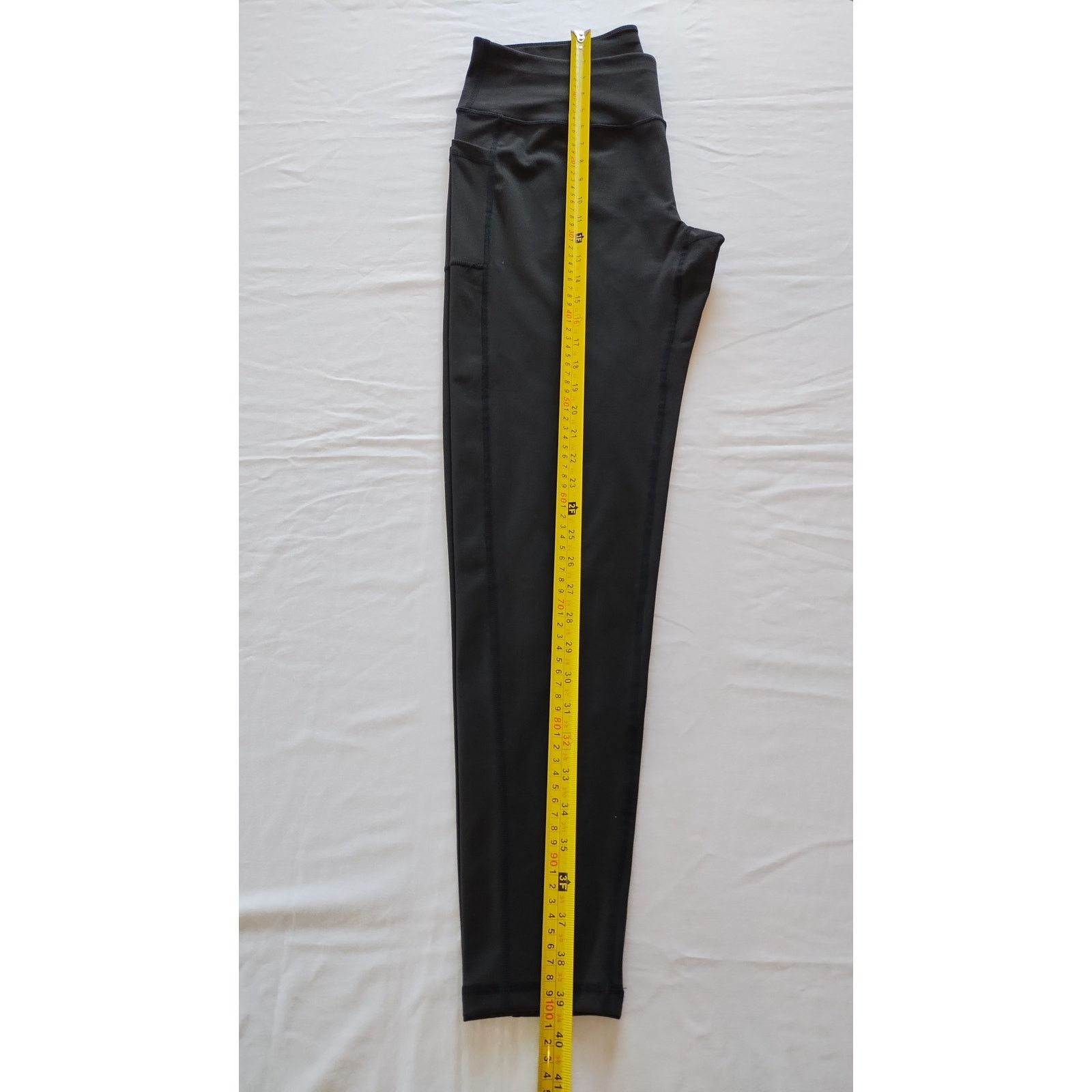 Other Women Compressive Leggings Wide Flat Waistband Black Sz 2XL Size 37" - 10 Thumbnail