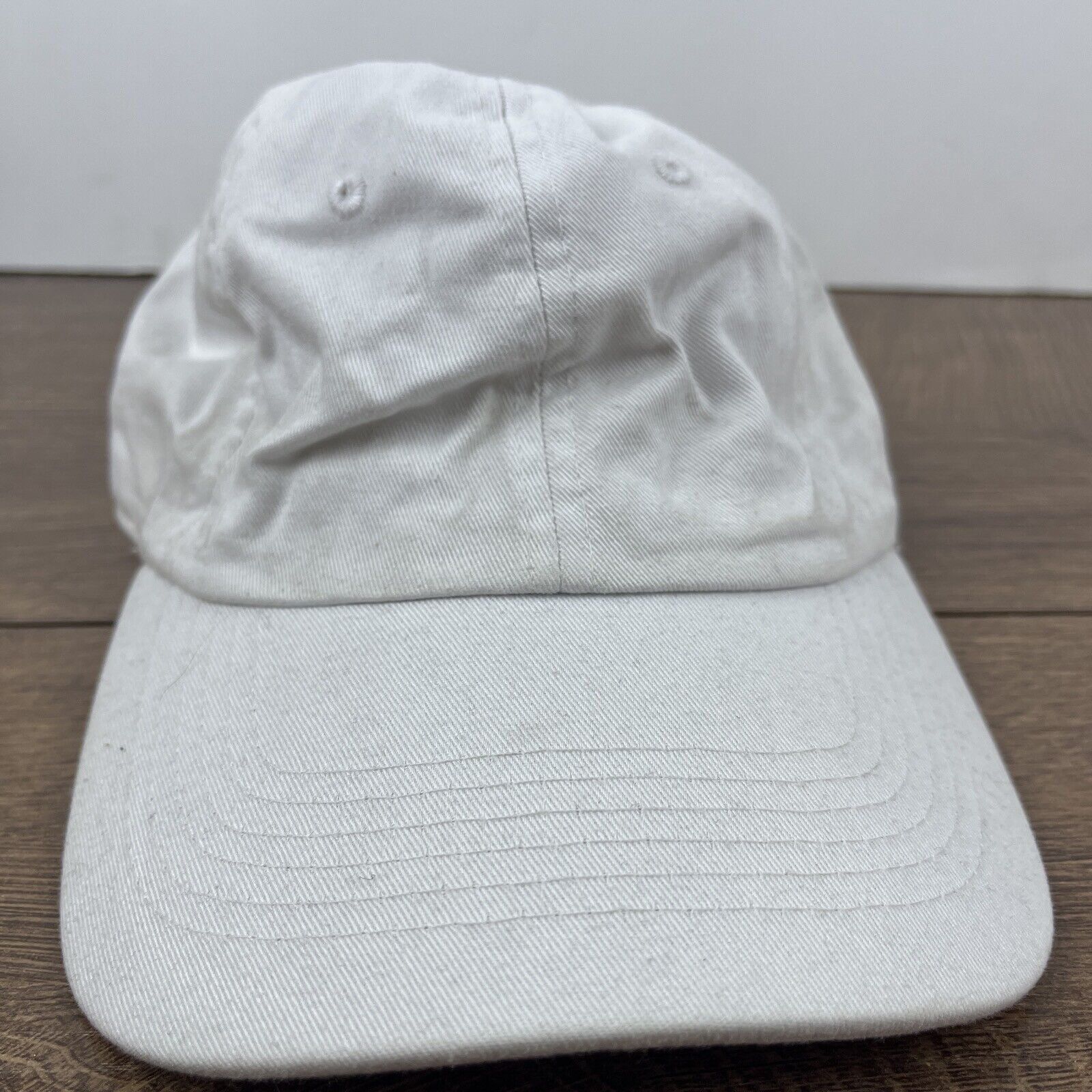 Other Plain White Baseball Hat White Hat Adjustable Adult Size Hat Size ONE SIZE - 5 Thumbnail