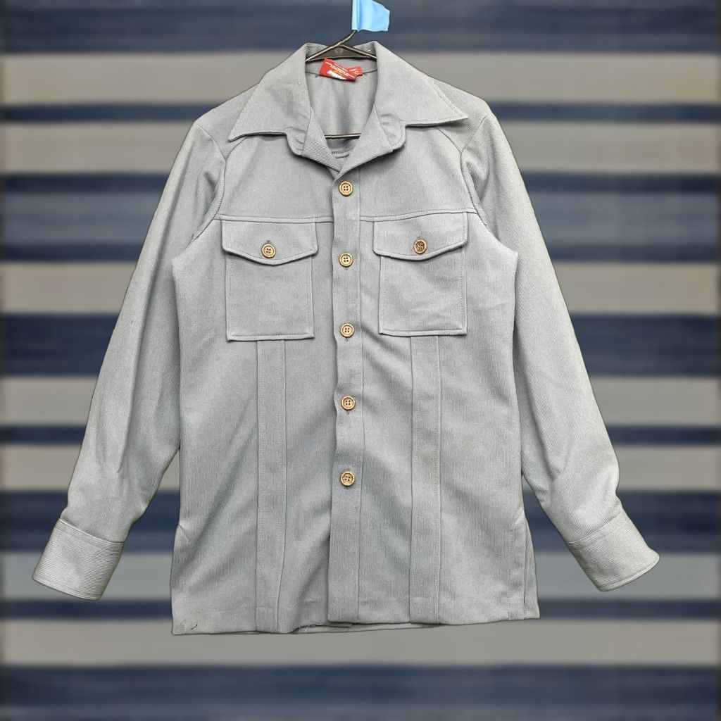 Dickies VINTAGE Dickies Work Shirt Mens 38 Long Blue Polyester Blend USA Long Sleeve 90s Size US M / EU 48-50 / 2 - 1 Thumbnail