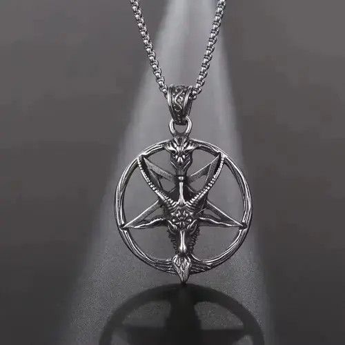 Other Satanic Baphomet Pendant Necklace Size ONE SIZE - 1 Thumbnail