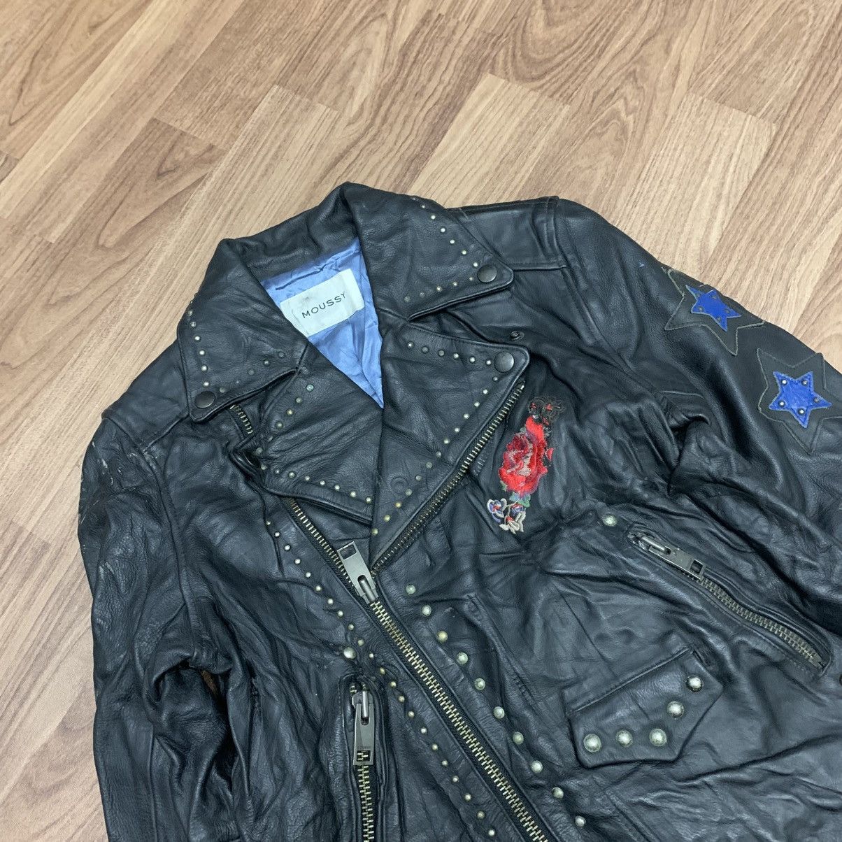 MOUSSY VINTAGE MOUSSY LEATHER JACKET Size S / US 4 / IT 40 - 2 Thumbnail