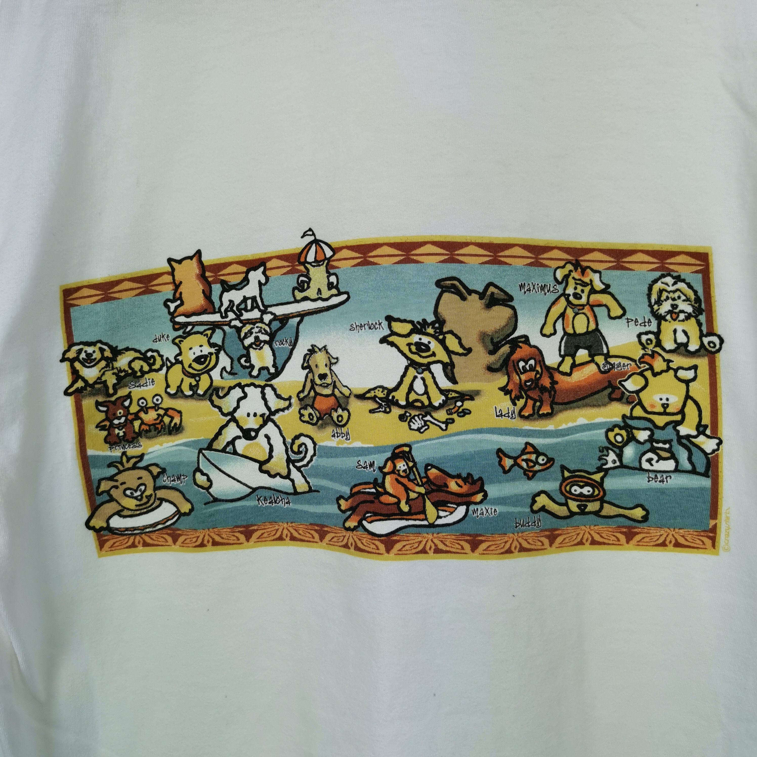 Vintage Vintage Adopt a DOG T-Shirt by Crazy Shirt Crewneck Tees Size US M / EU 48-50 / 2 - 6 Thumbnail