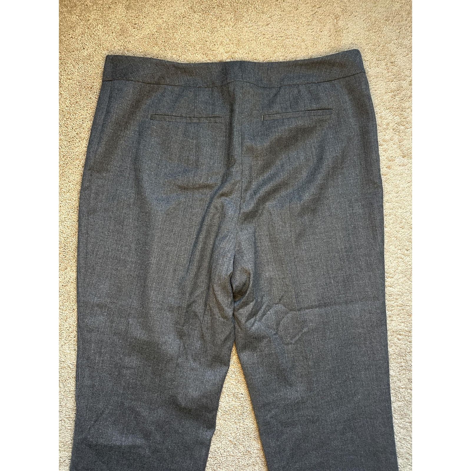Other Talbots Wool Blend Straight Trouser Pants Gray Women's 18 Size 40" / US 18 - 7 Thumbnail