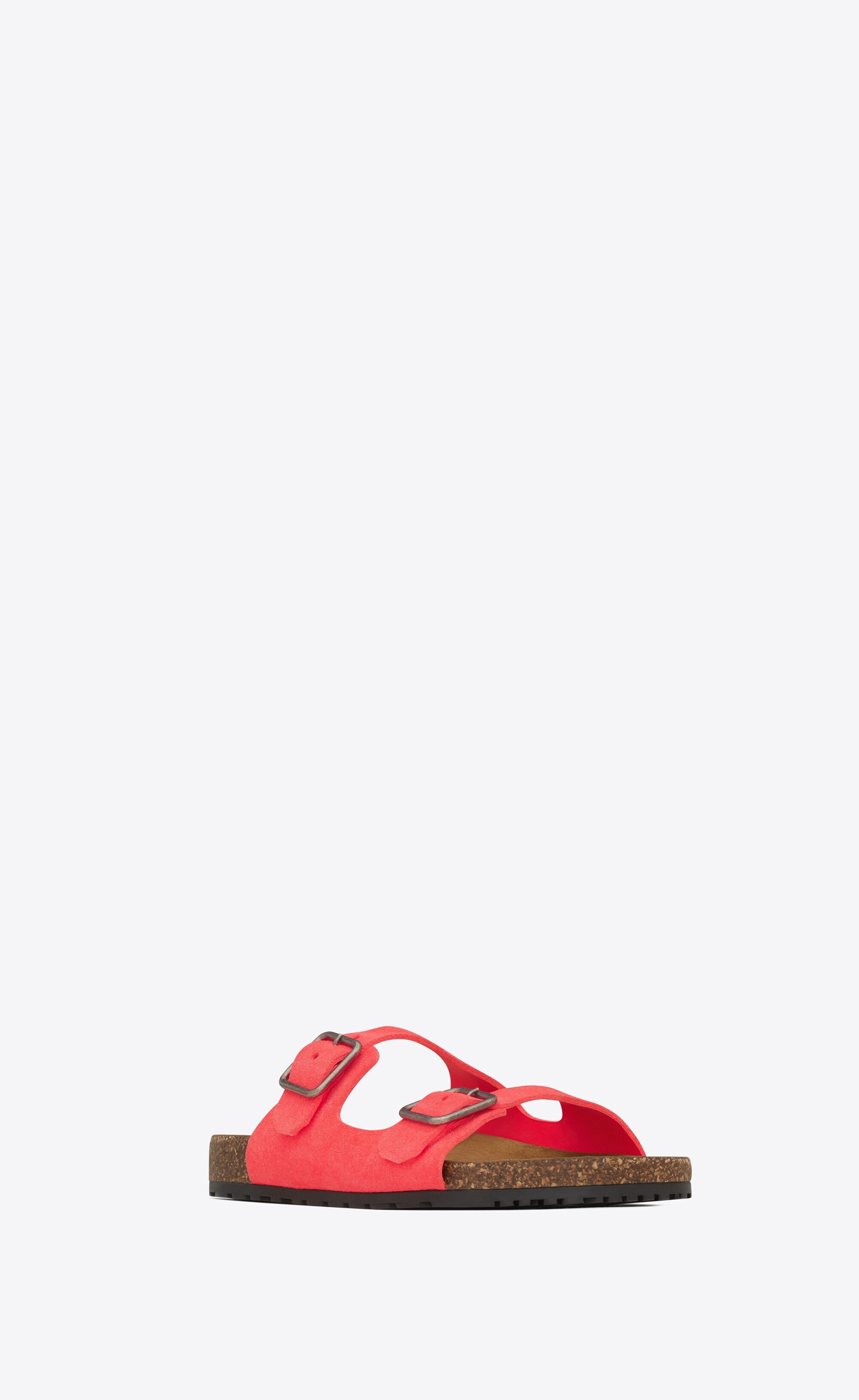 Saint Laurent Paris o1bcso1str0724 Flat Sandals in Pink Size US 8 / EU 41 - 2 Thumbnail